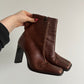 Square Toe Heeled Boots · UK Size 5 (EU 38)