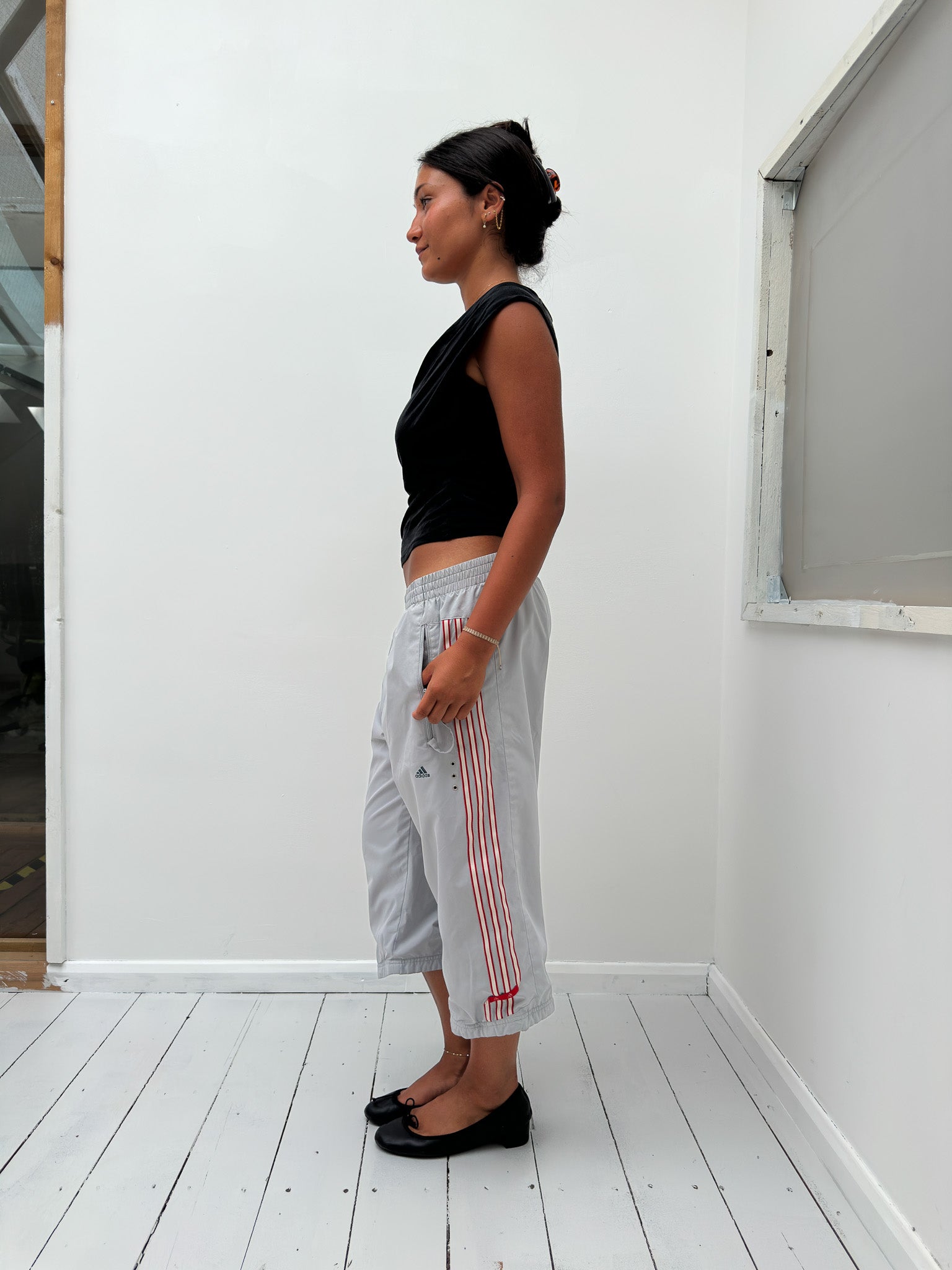 slinky cowl neck tank — size XS/S