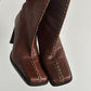 Square Toe Heeled Boots · UK Size 5 (EU 38)