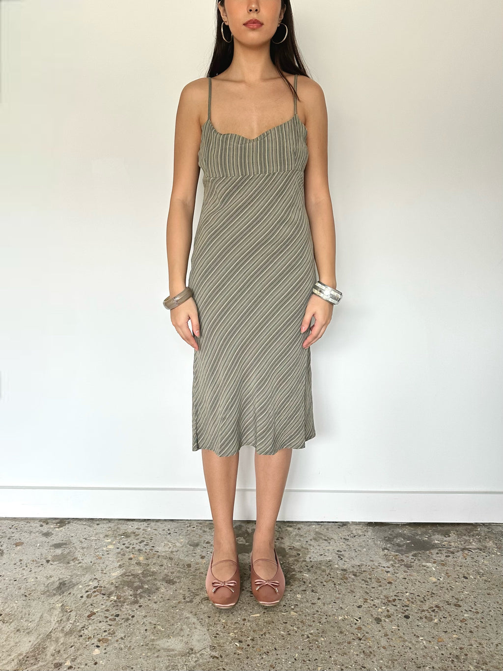 stripe dress — size m