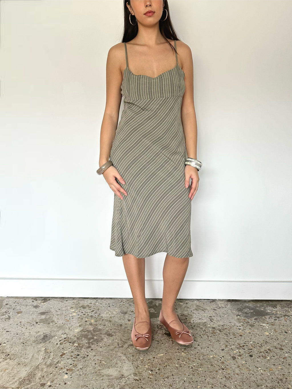 stripe dress — size m