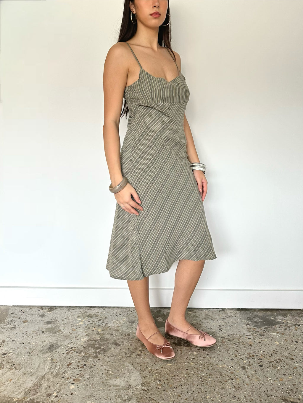 stripe dress — size m
