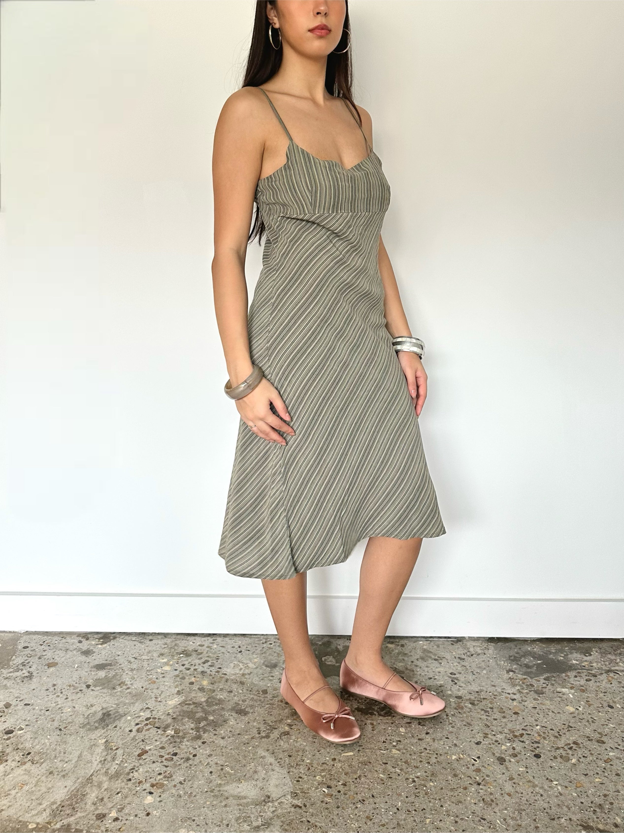 stripe dress — size m