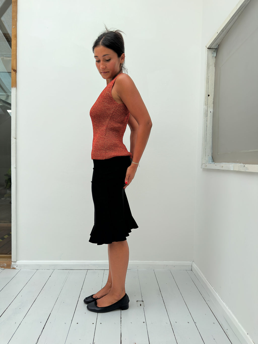knit tank top — size S