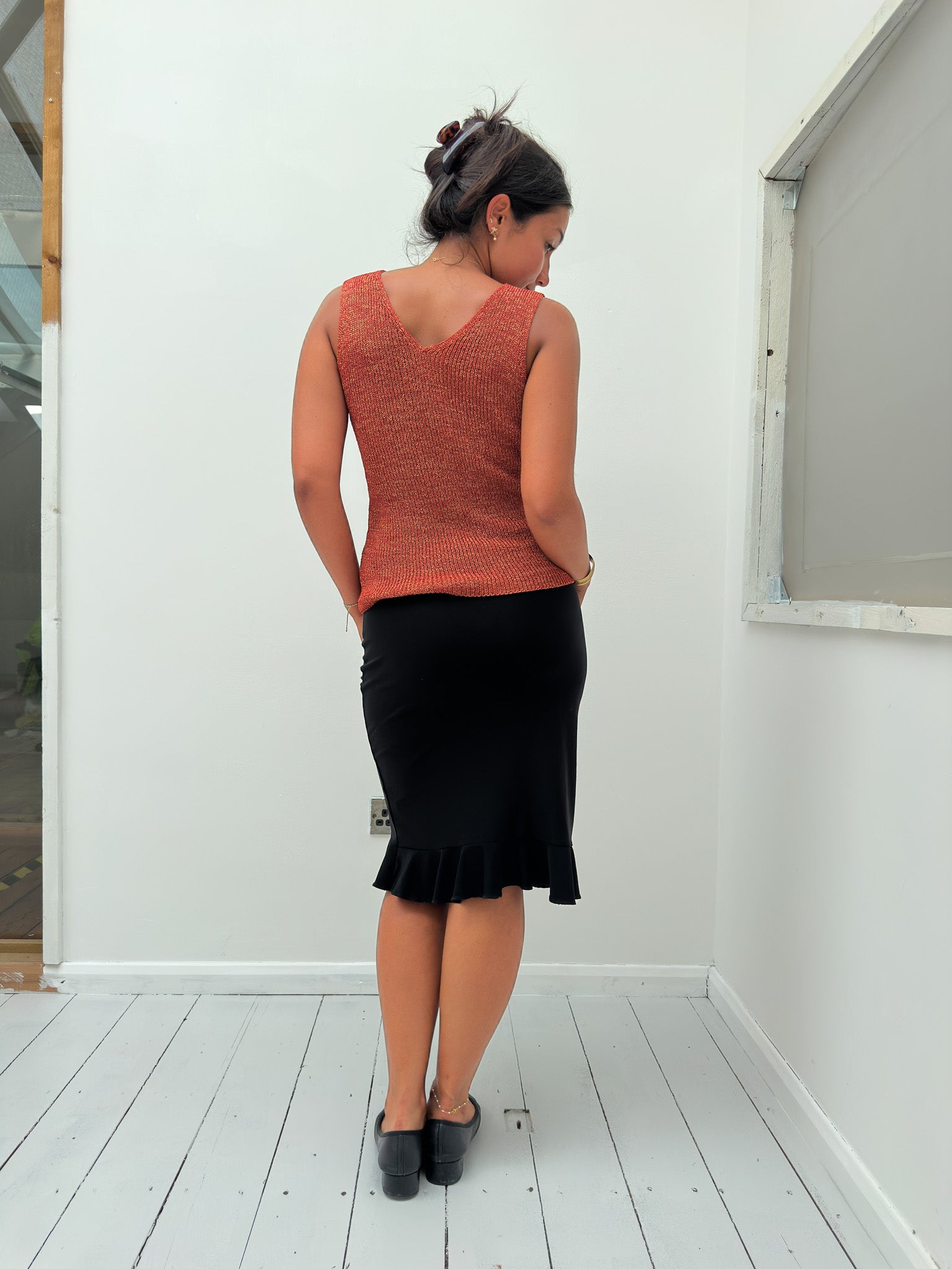 knit tank top — size S