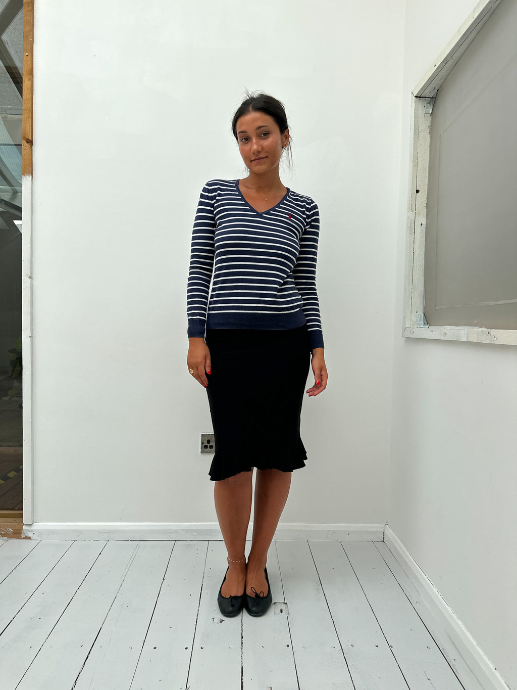 ralph lauren stripe knit — size XS