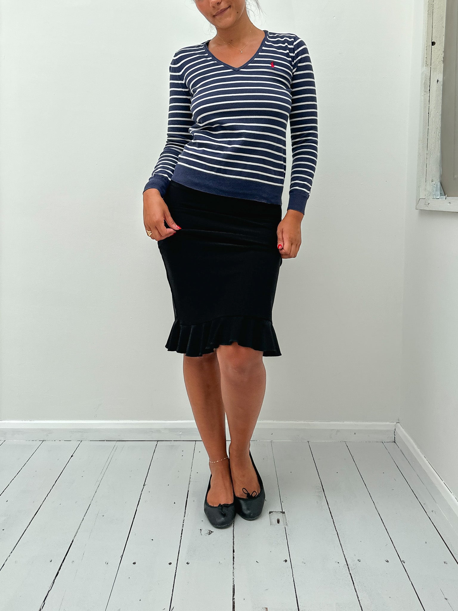 ralph lauren stripe knit — size XS