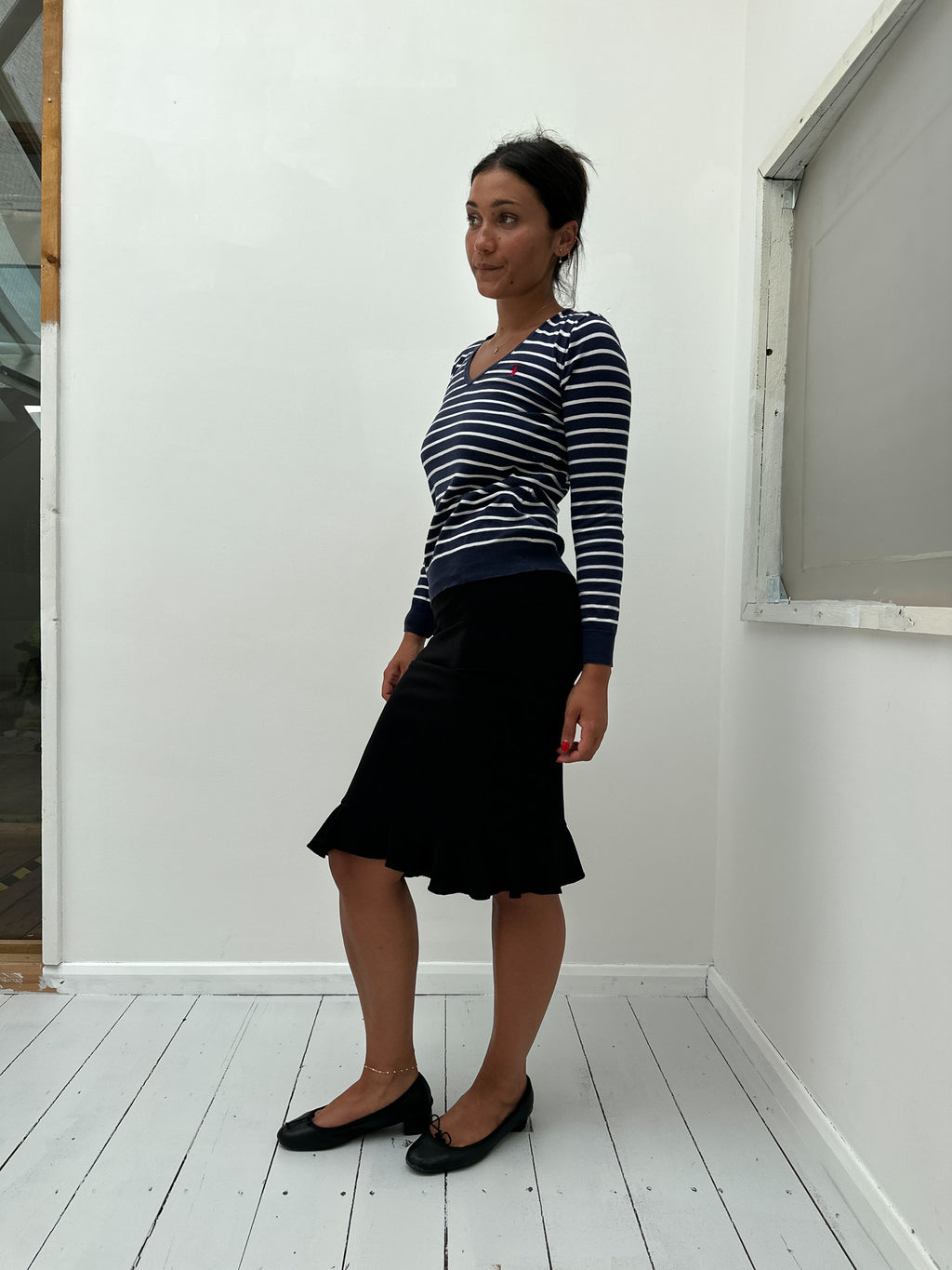 ralph lauren stripe knit — size XS
