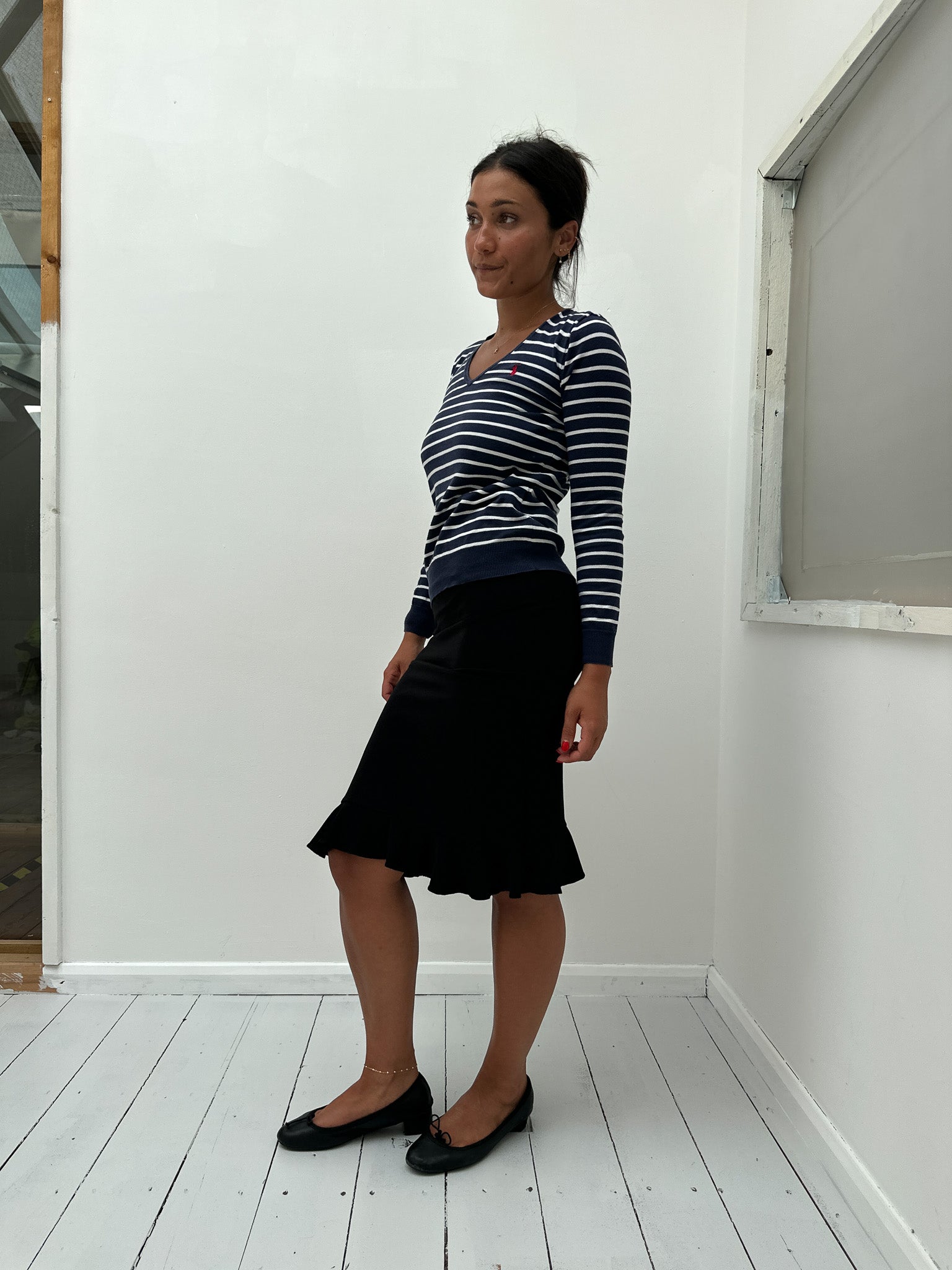 ralph lauren stripe knit — size XS