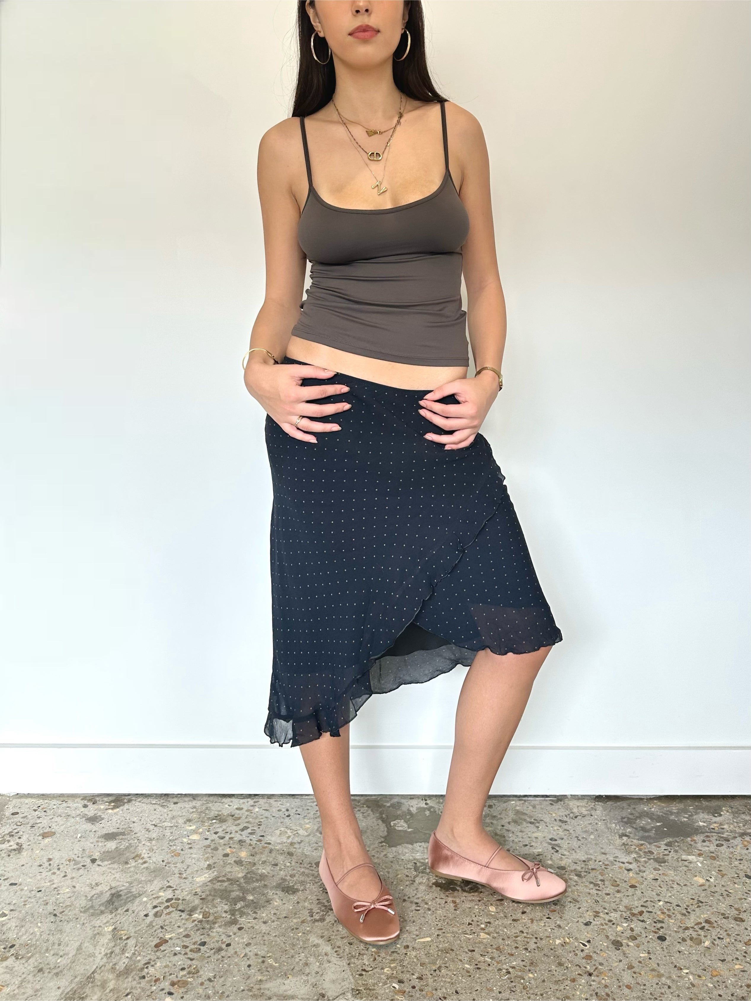 polka dot skirt — size xs/s