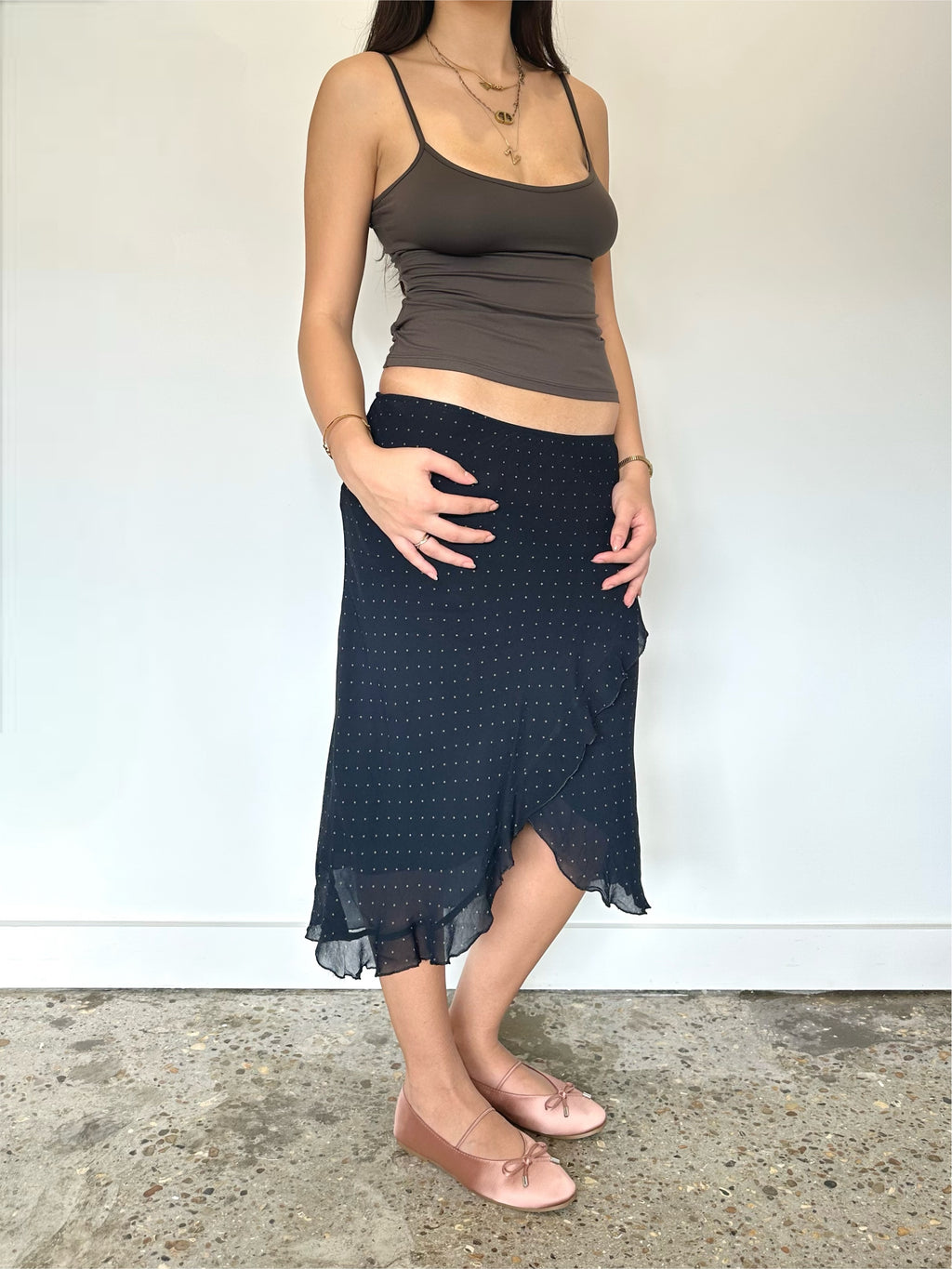 polka dot skirt — size xs/s