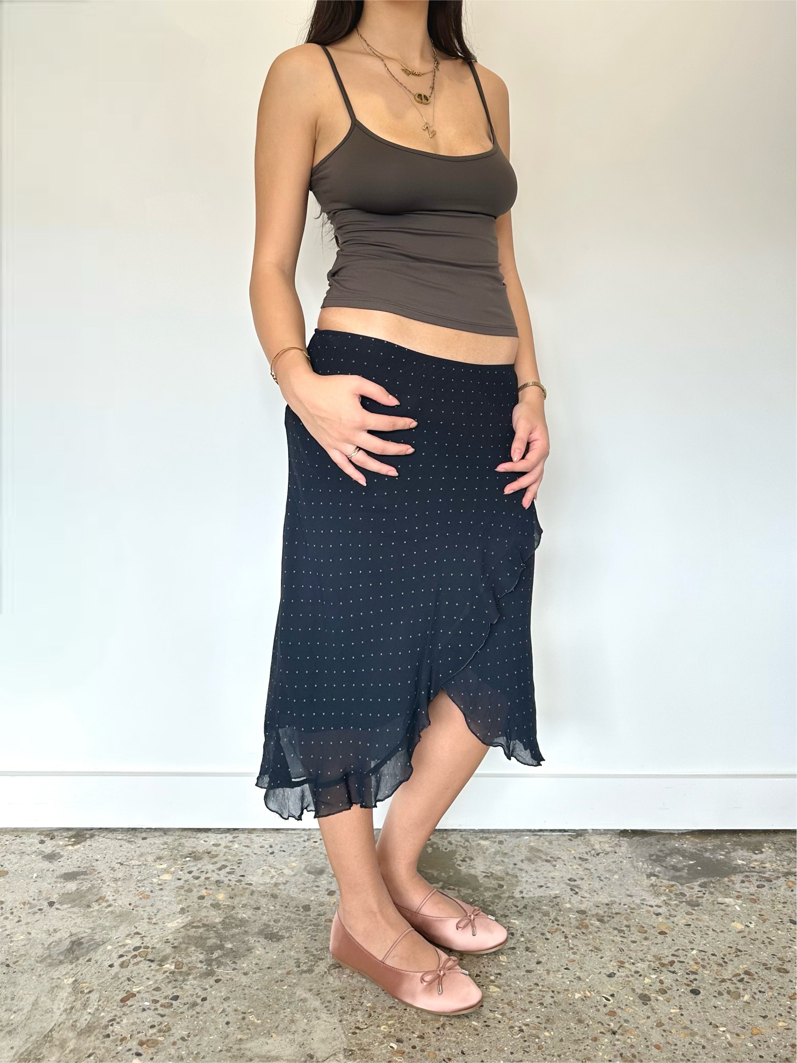 polka dot skirt — size xs/s