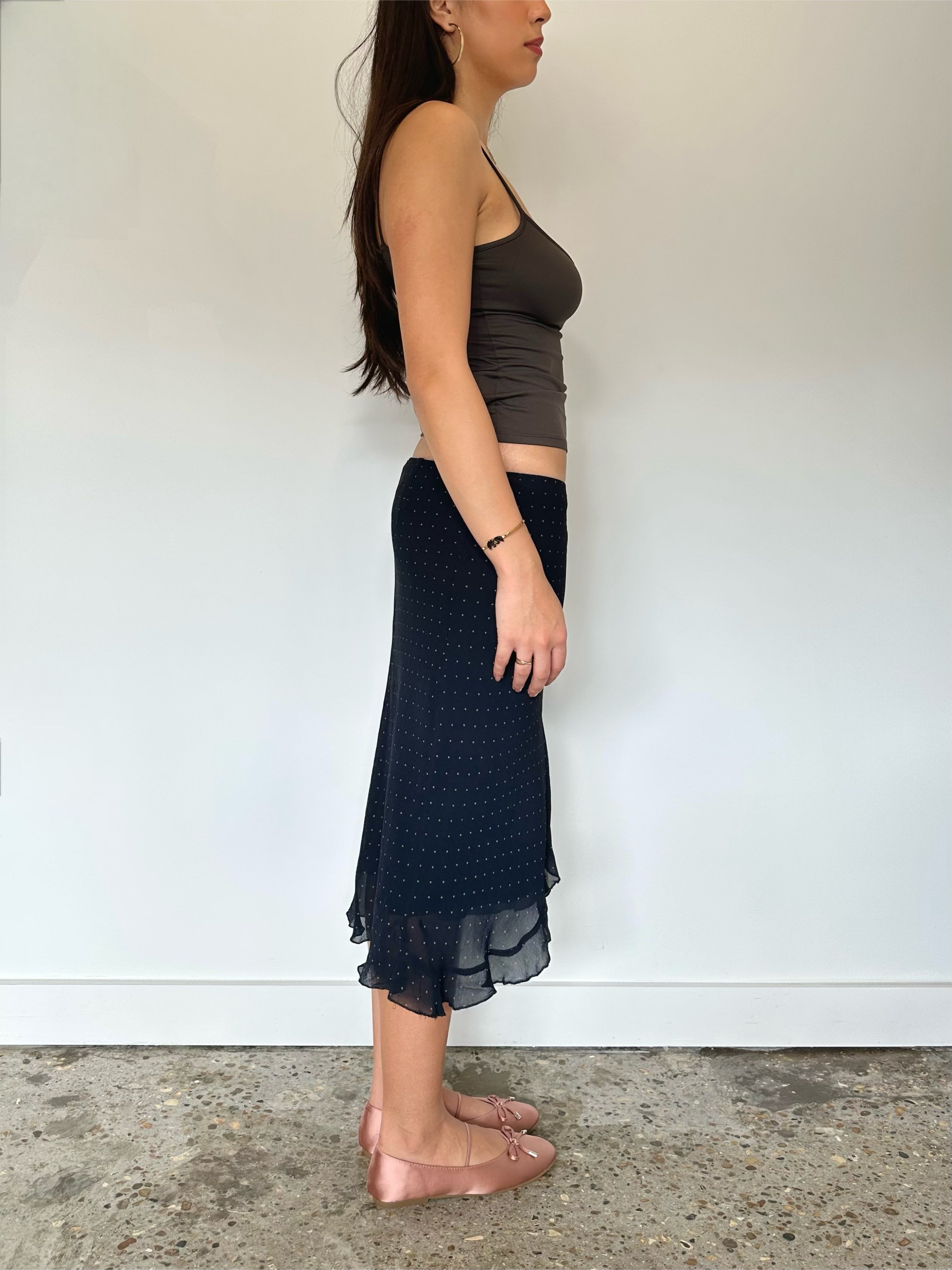 polka dot skirt — size xs/s