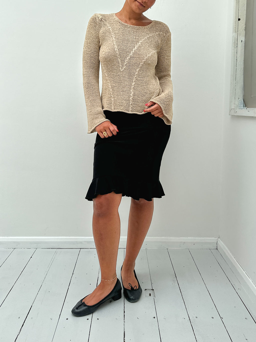 boho knit jumper — size S