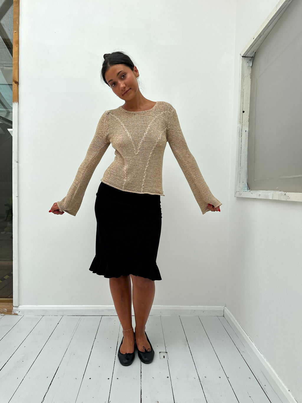 boho knit jumper — size S