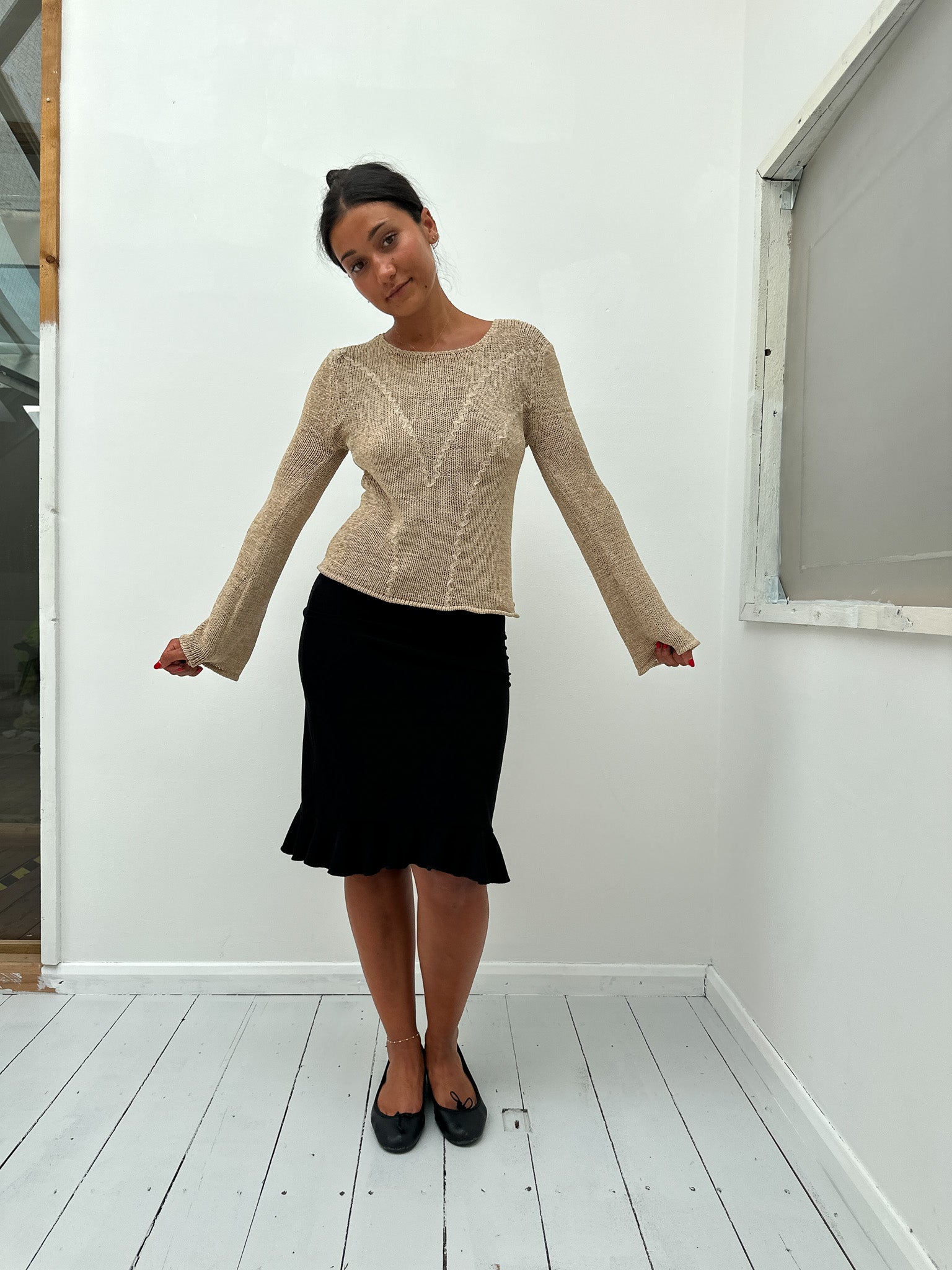 boho knit jumper — size S