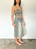 denim skirt — size xs