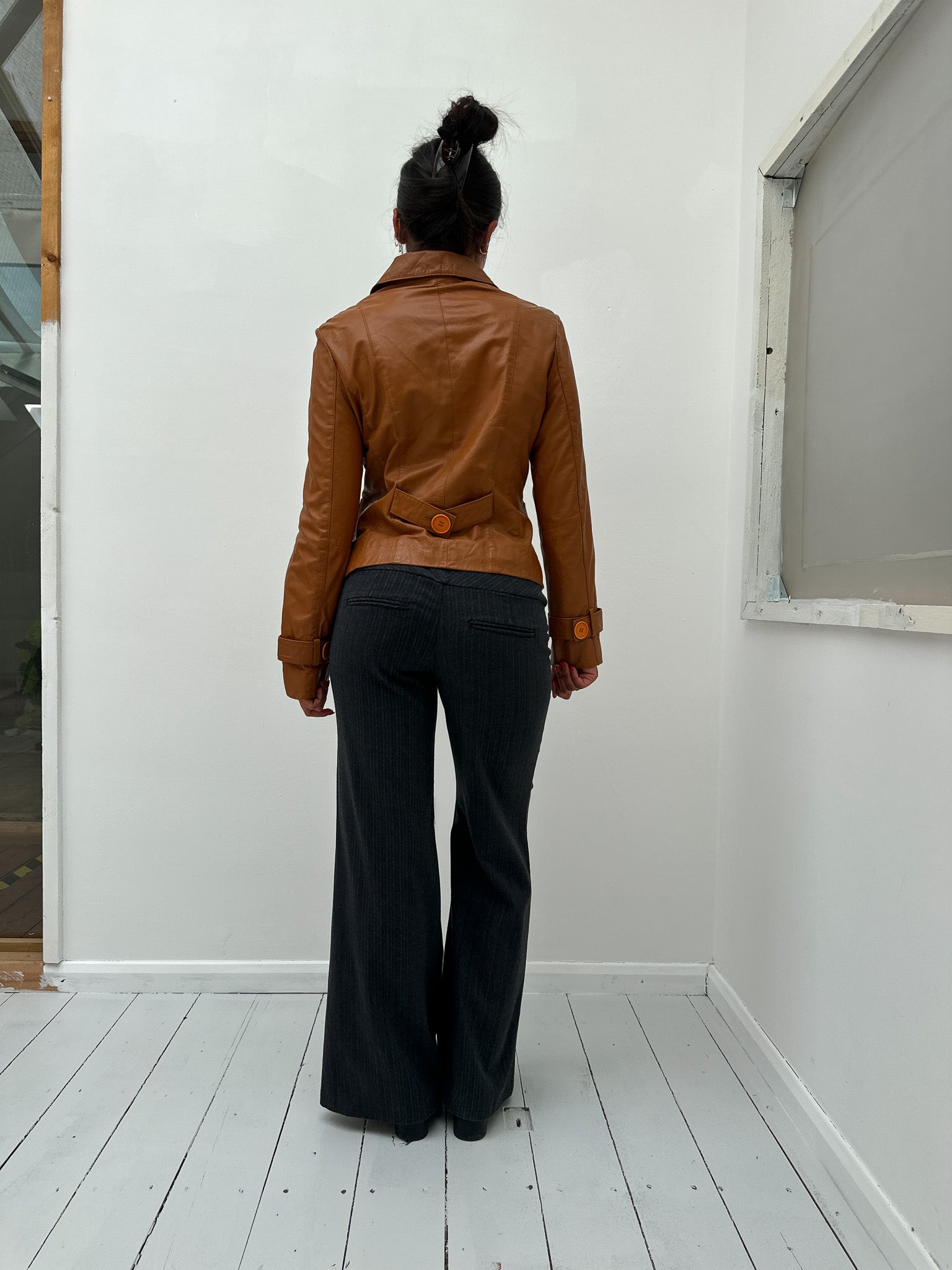 leather jacket — size S