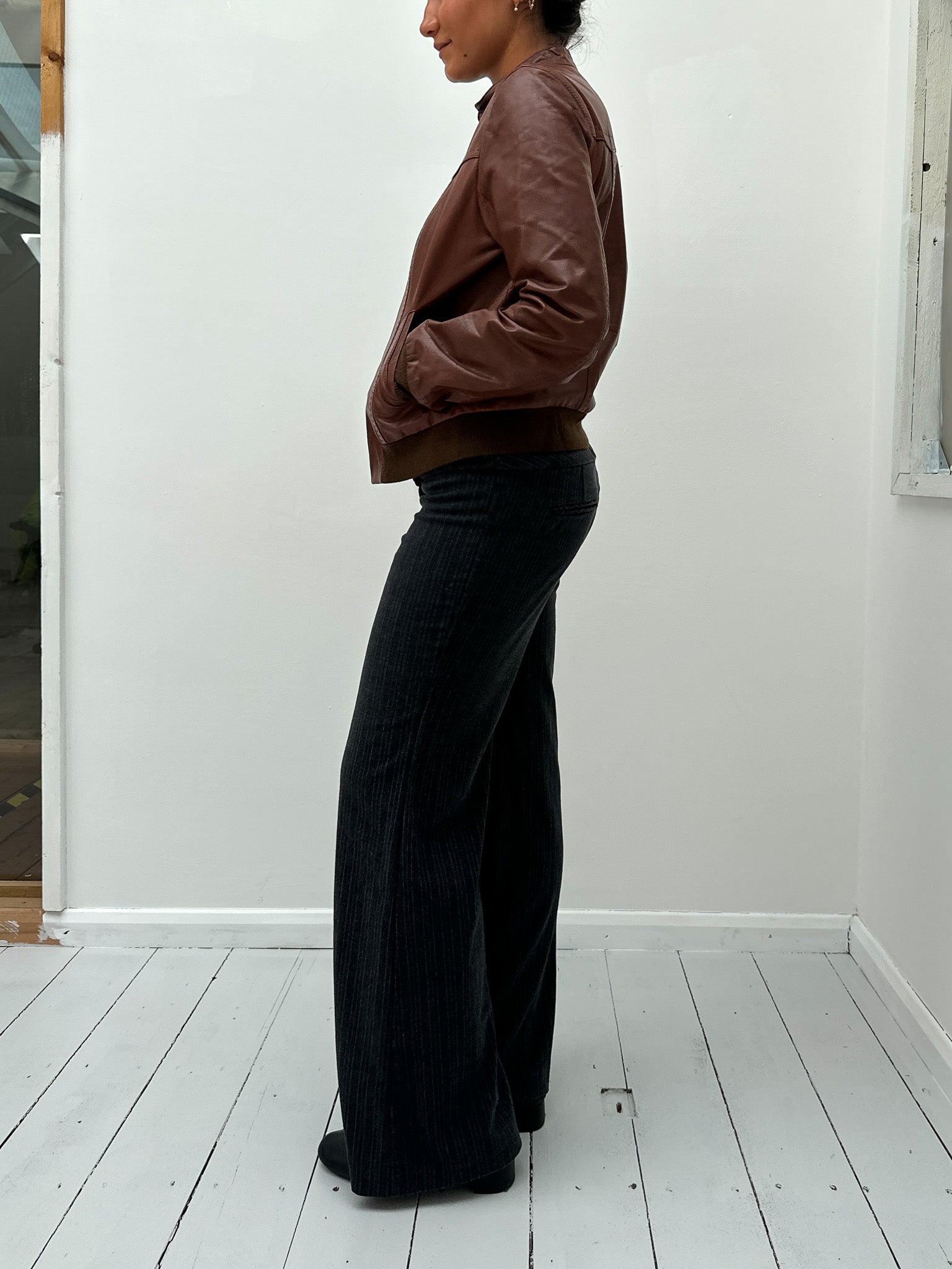 leather jacket — size S