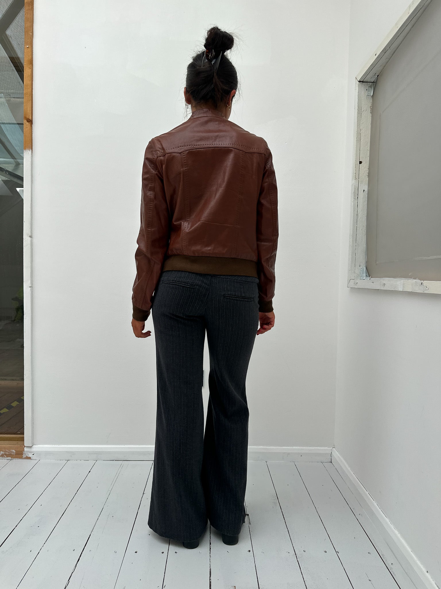 leather jacket — size S