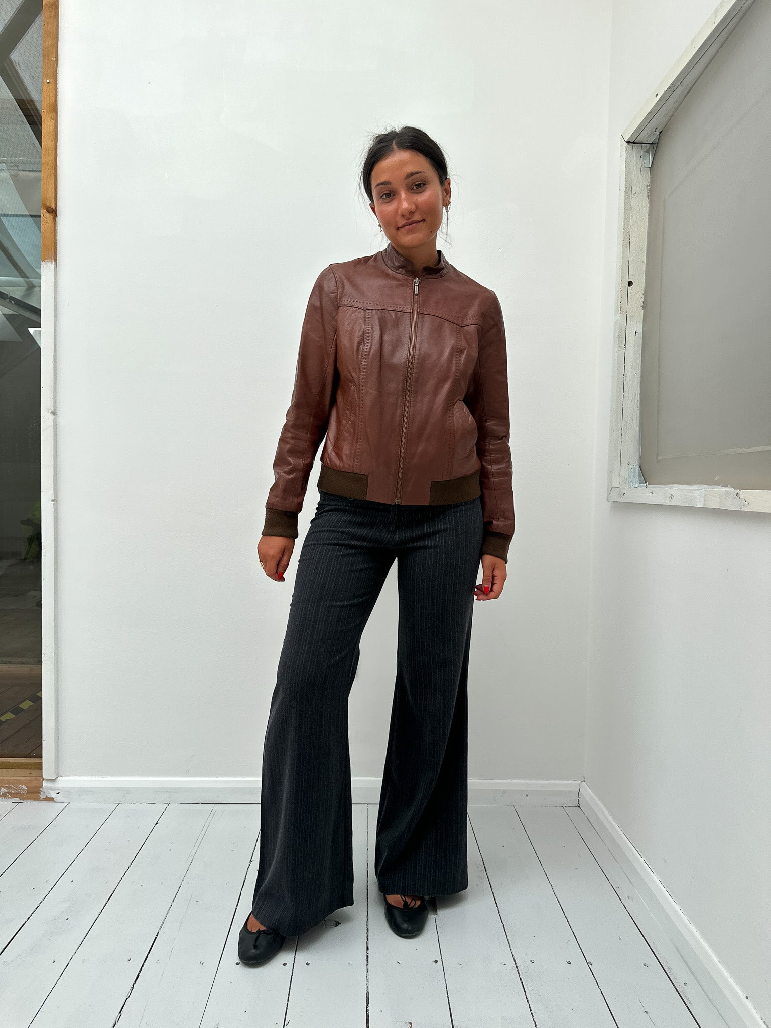 leather jacket — size S