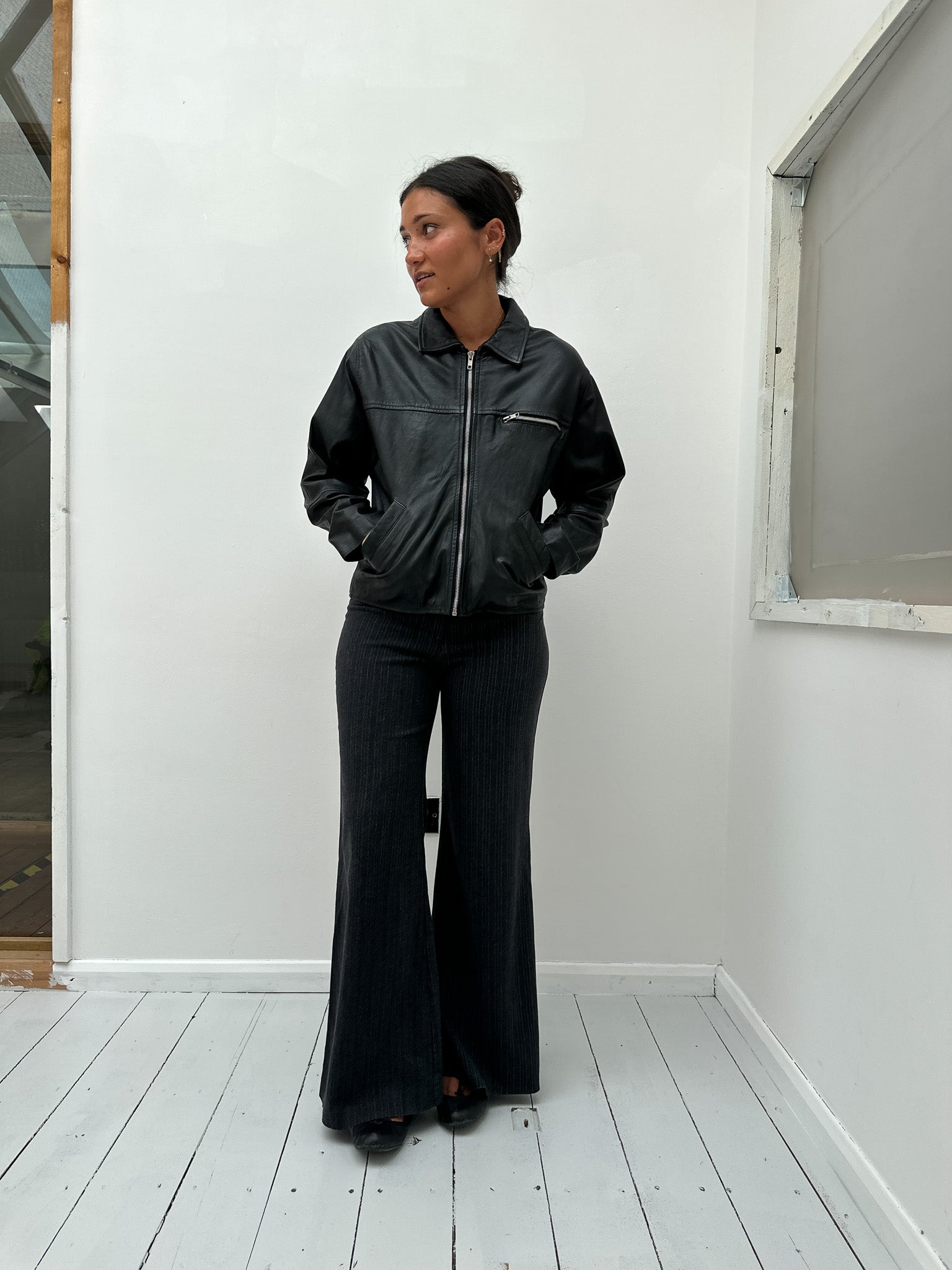 leather jacket — size S