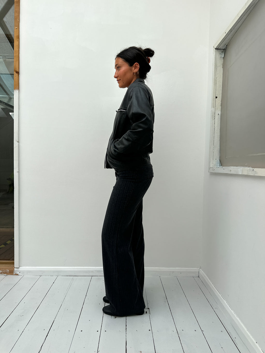 leather jacket — size S