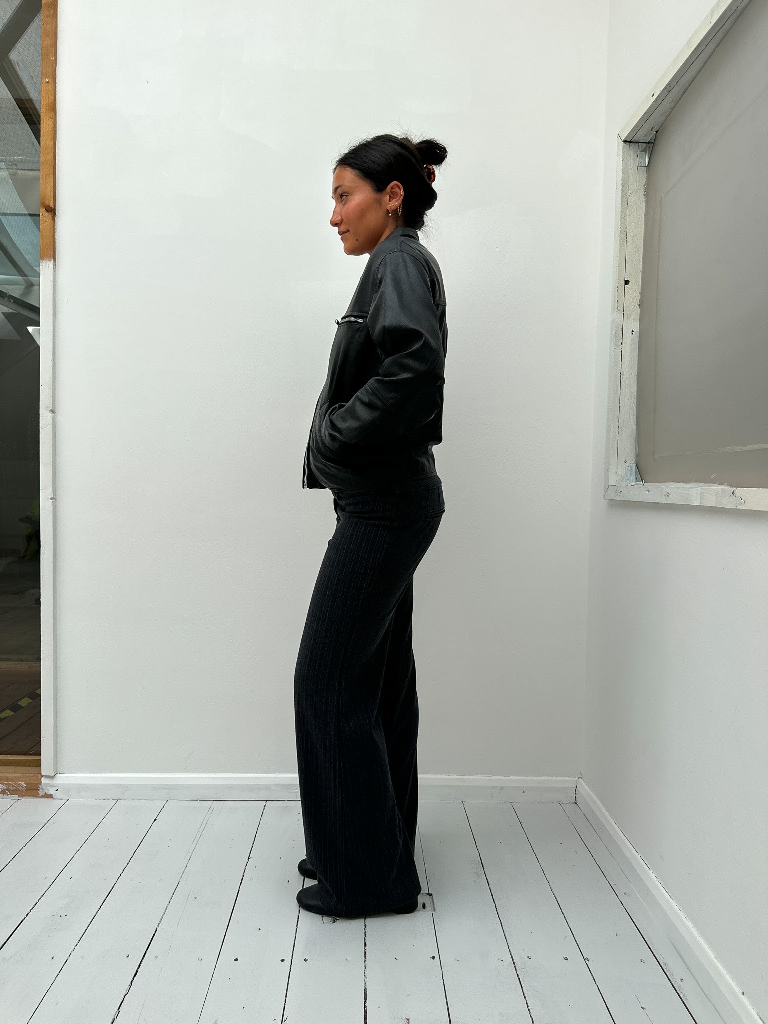 leather jacket — size S