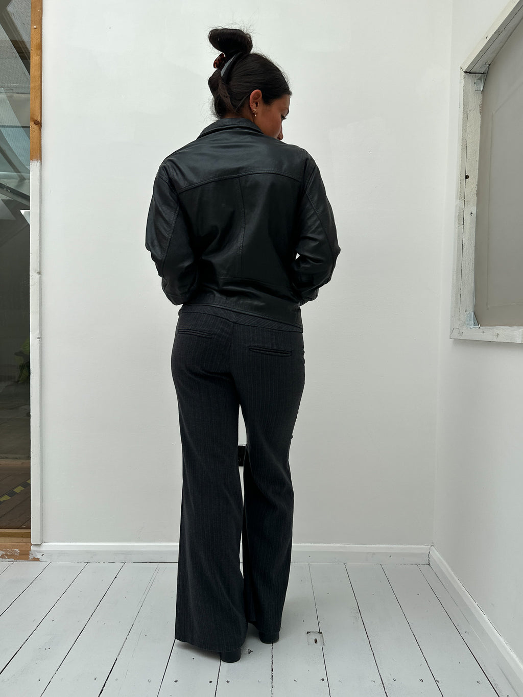 leather jacket — size S