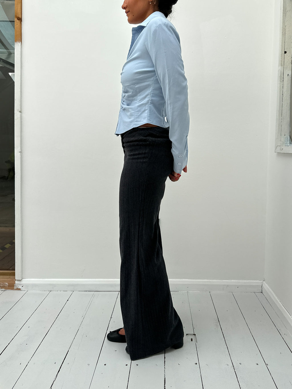 hook eye shirt — size S