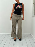 hibiscus tank top — size S
