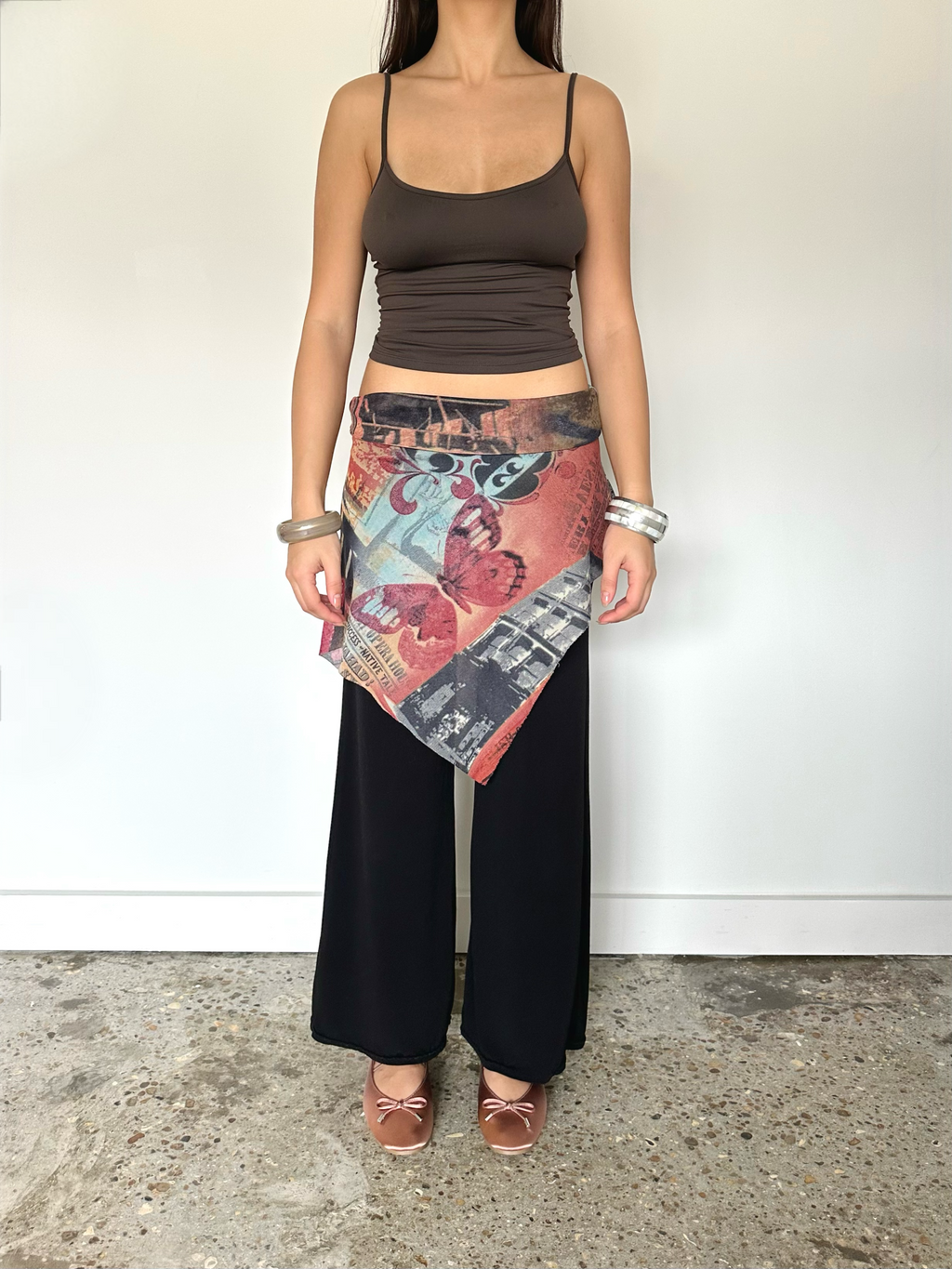 skirt overlay trousers — size s