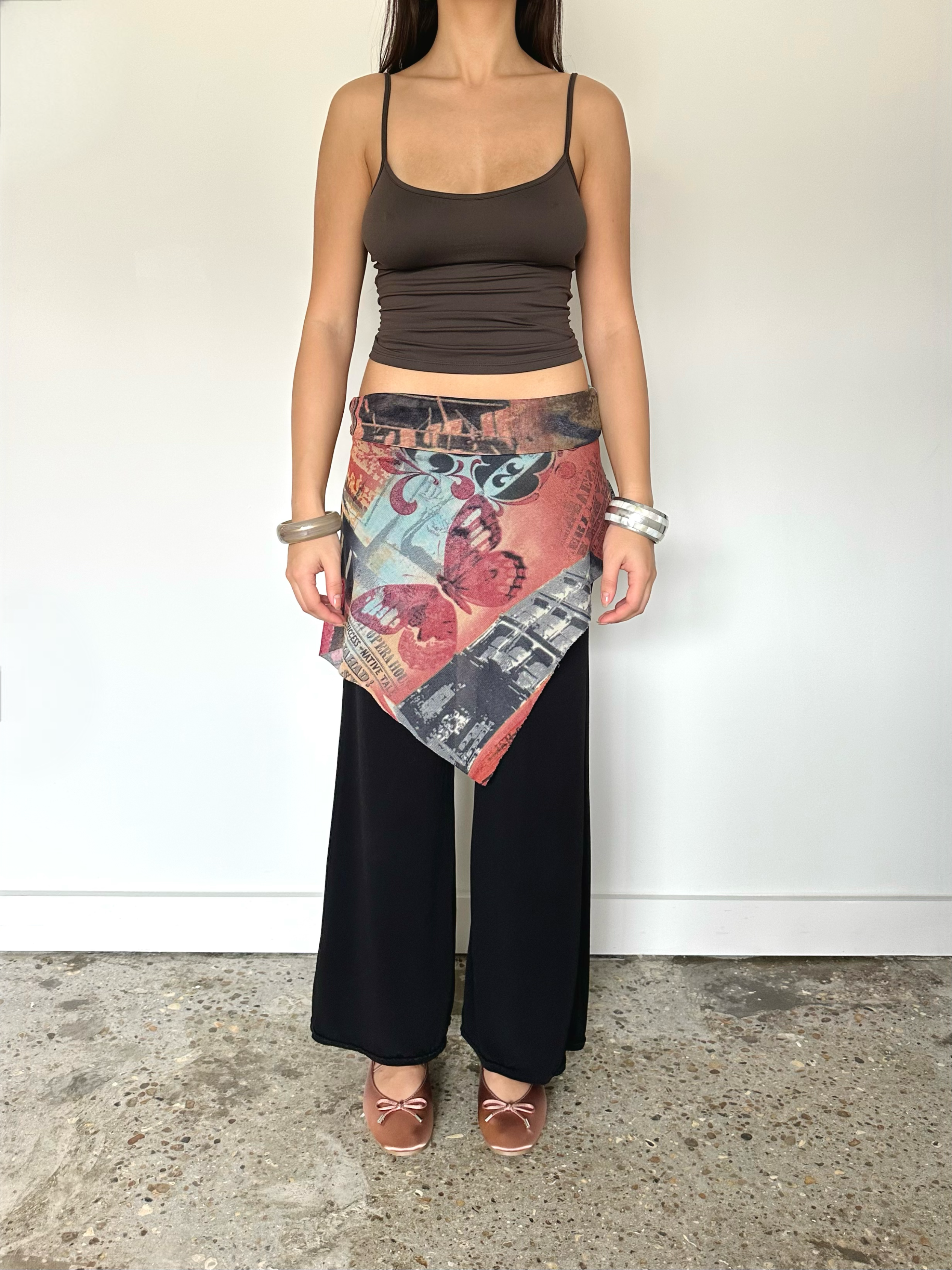 skirt overlay trousers — size s