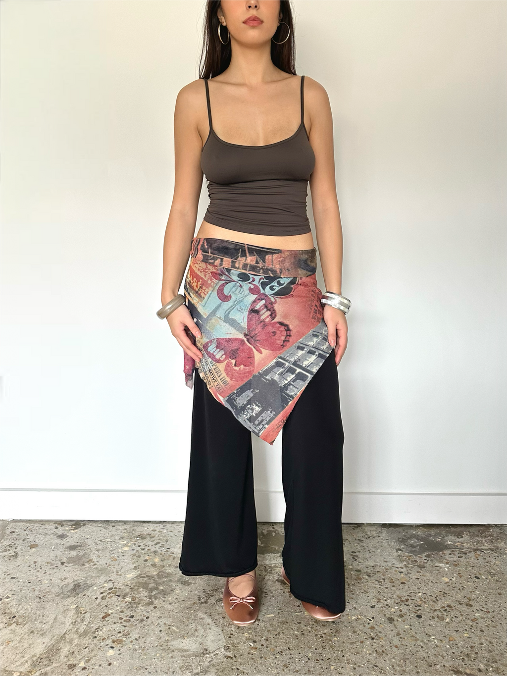 skirt overlay trousers — size s