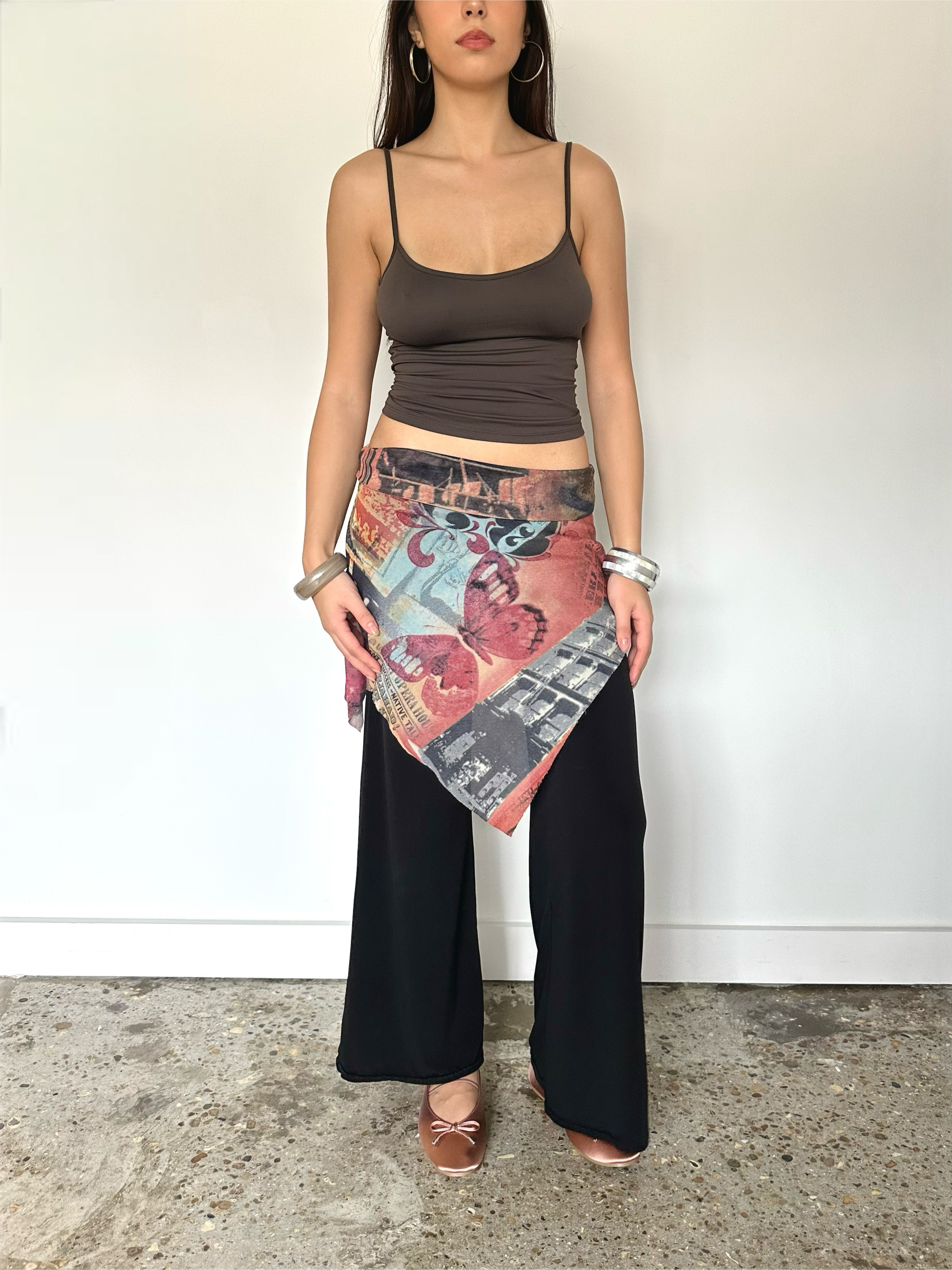 skirt overlay trousers — size s