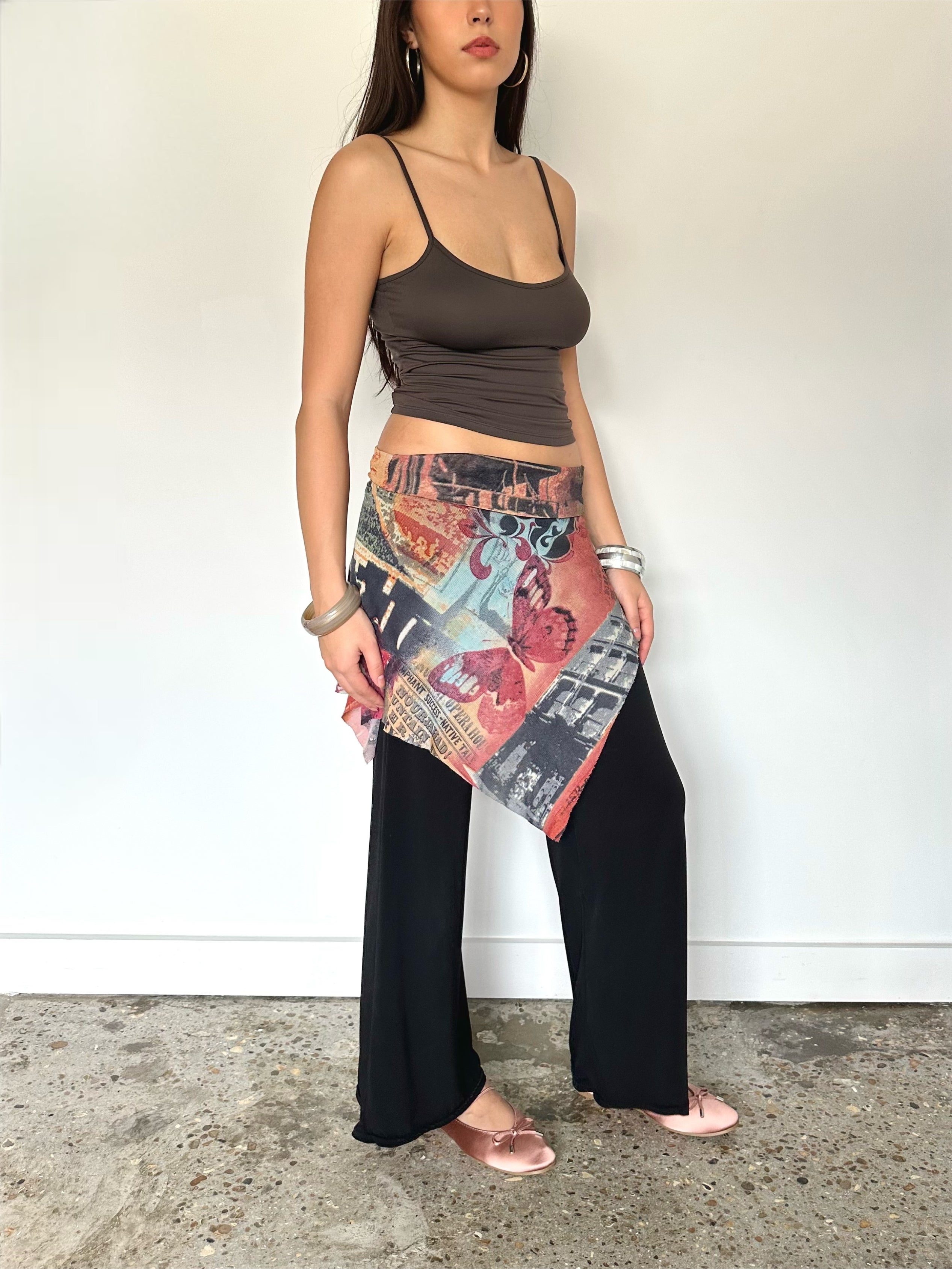 skirt overlay trousers — size s
