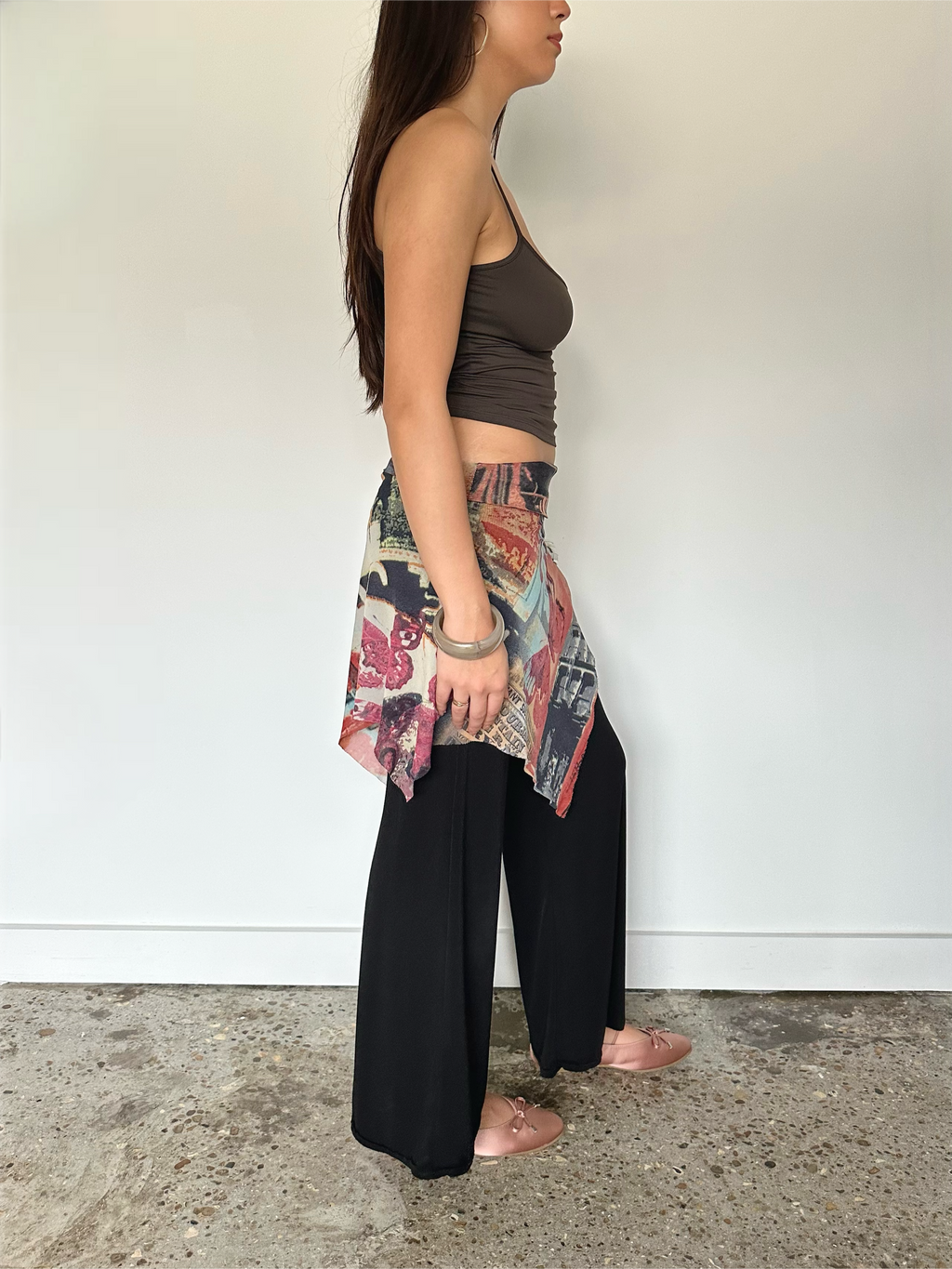 skirt overlay trousers — size s