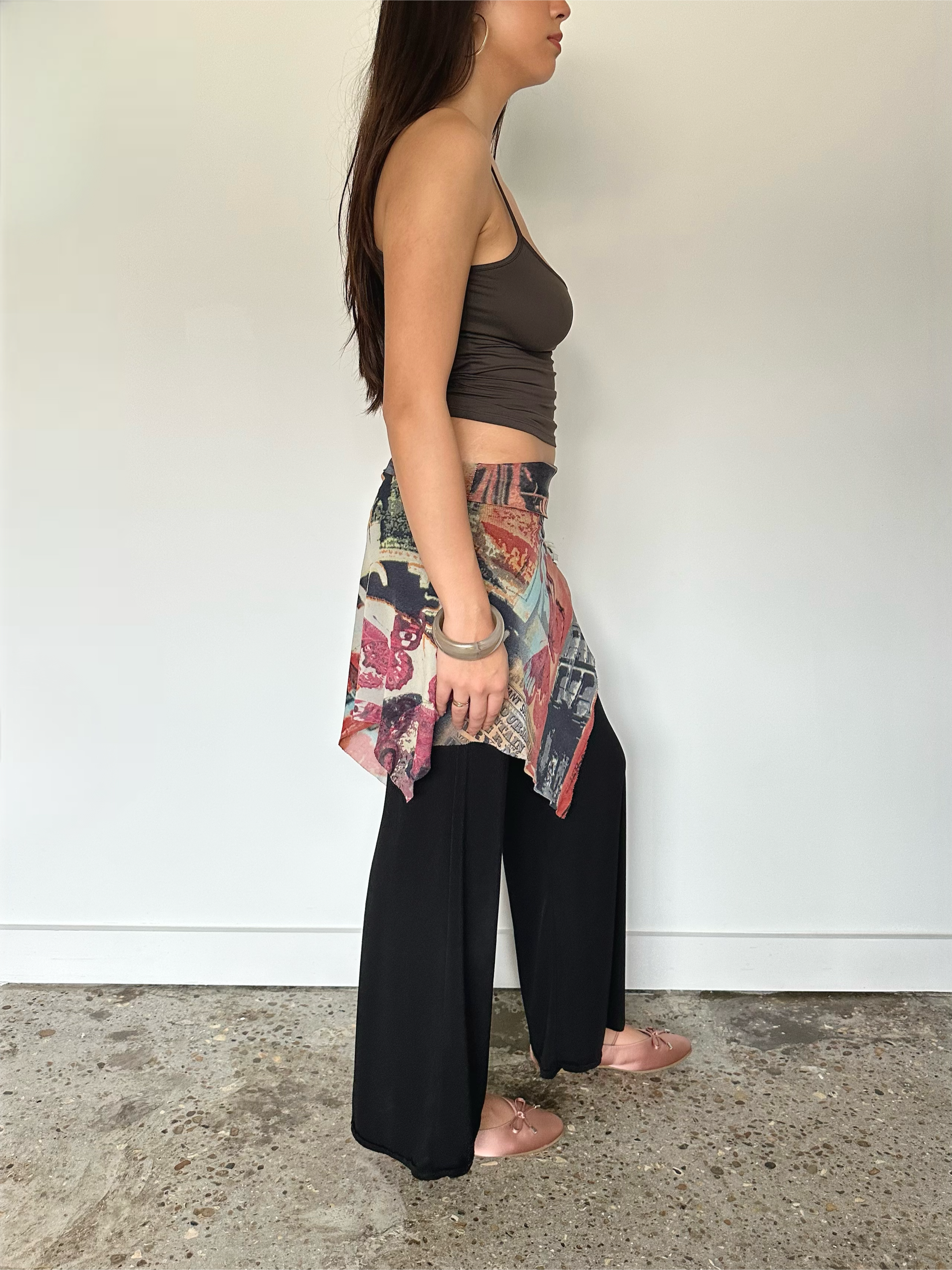 skirt overlay trousers — size s