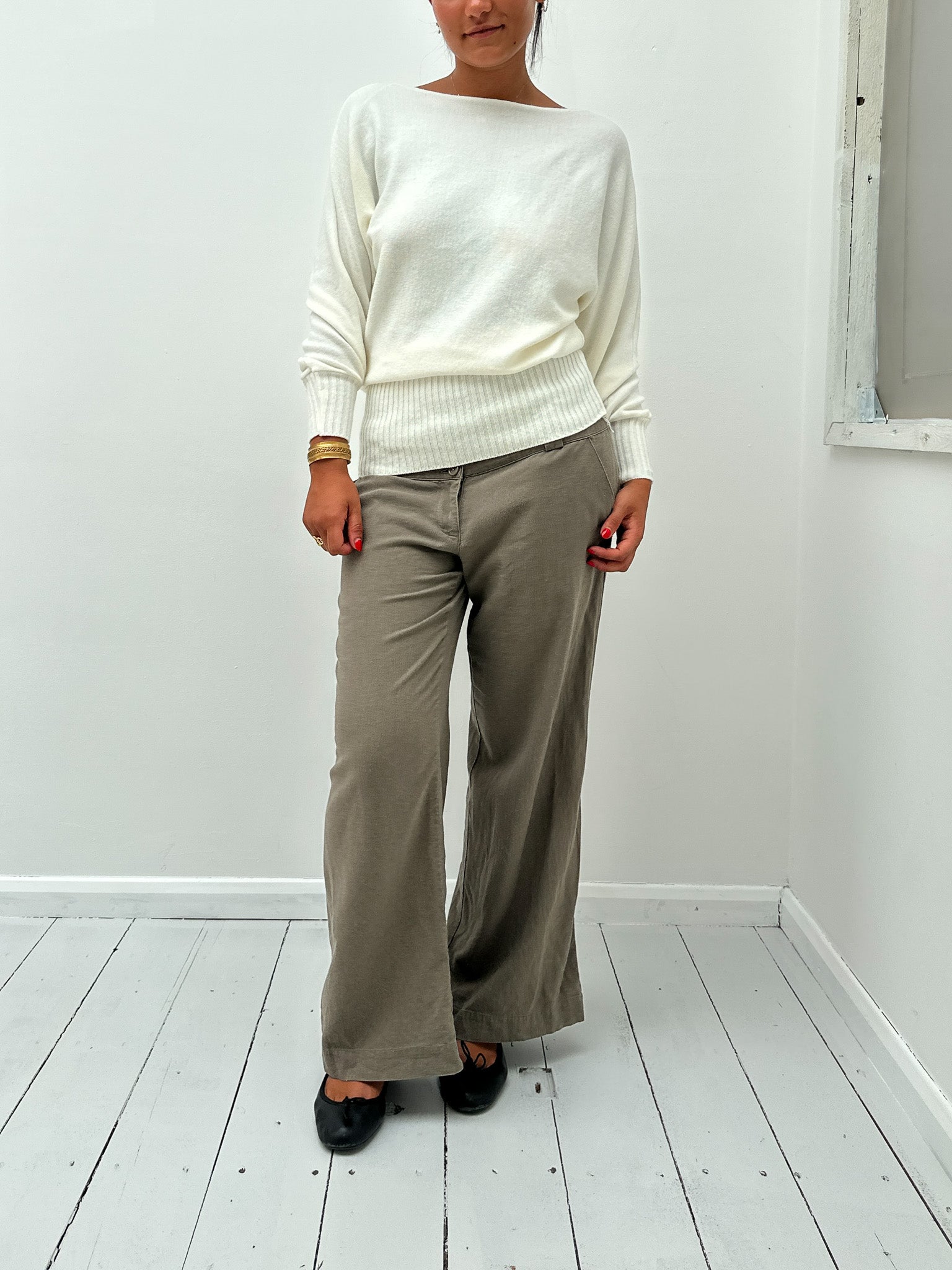slouchy batwing knit — size S