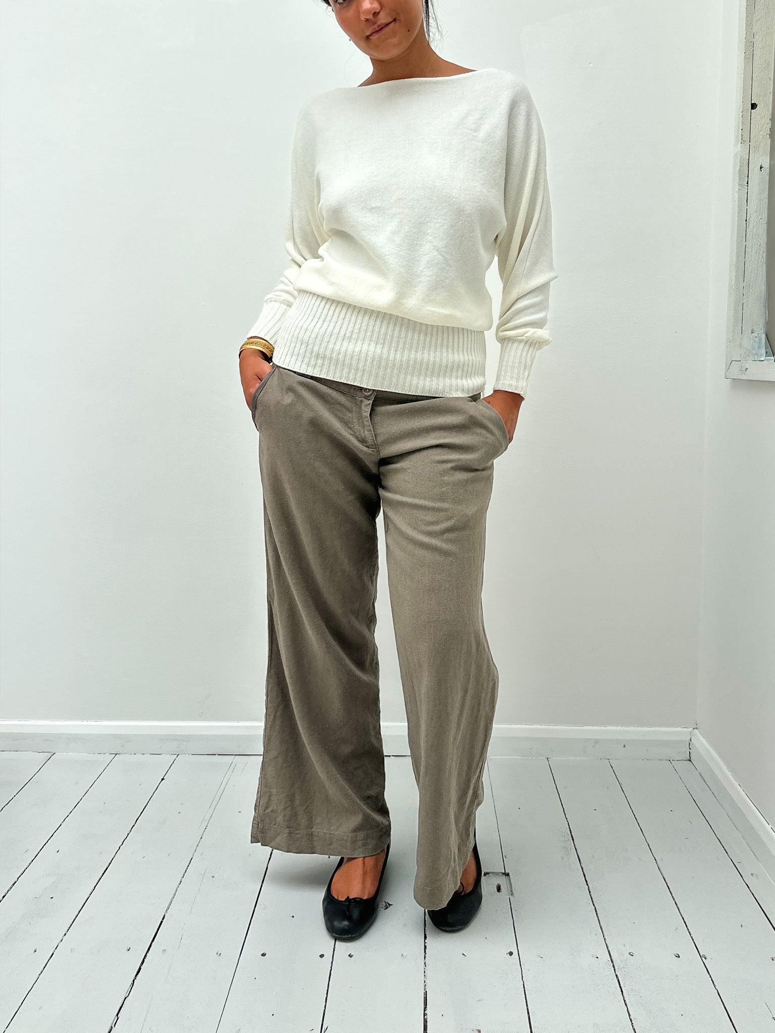 slouchy batwing knit — size S