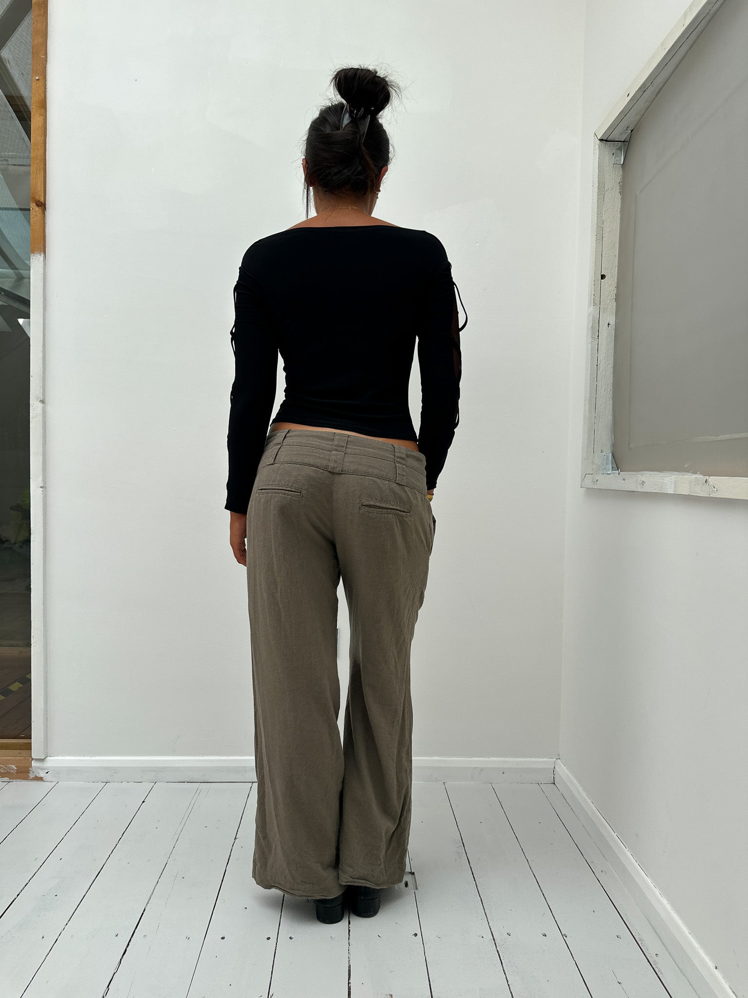 cowl neck long sleeve — size S