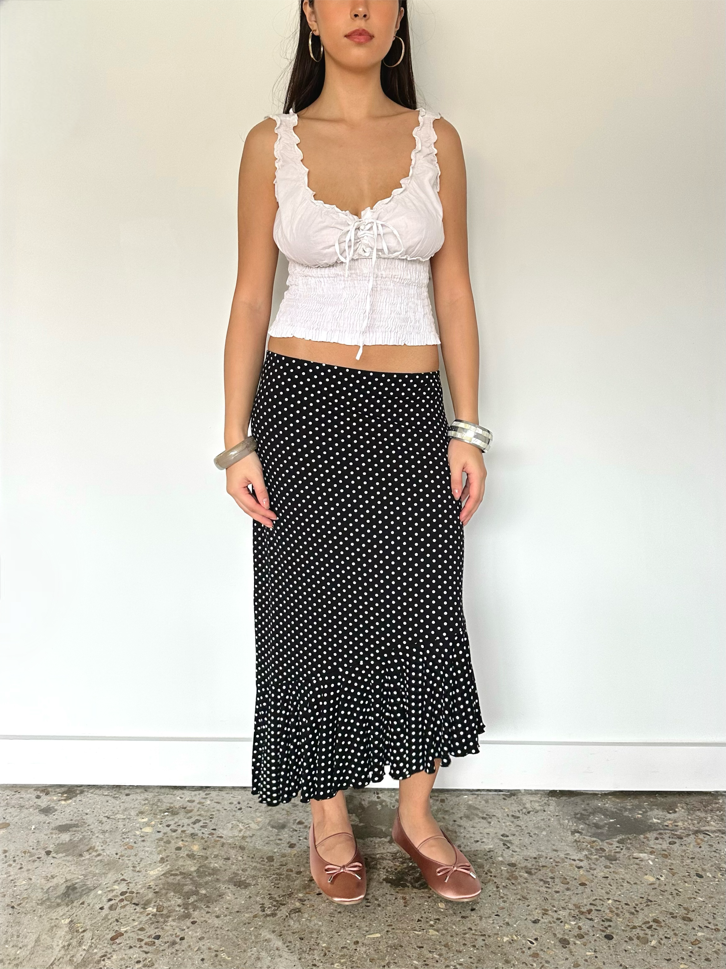polka dot skirt — size xs/s