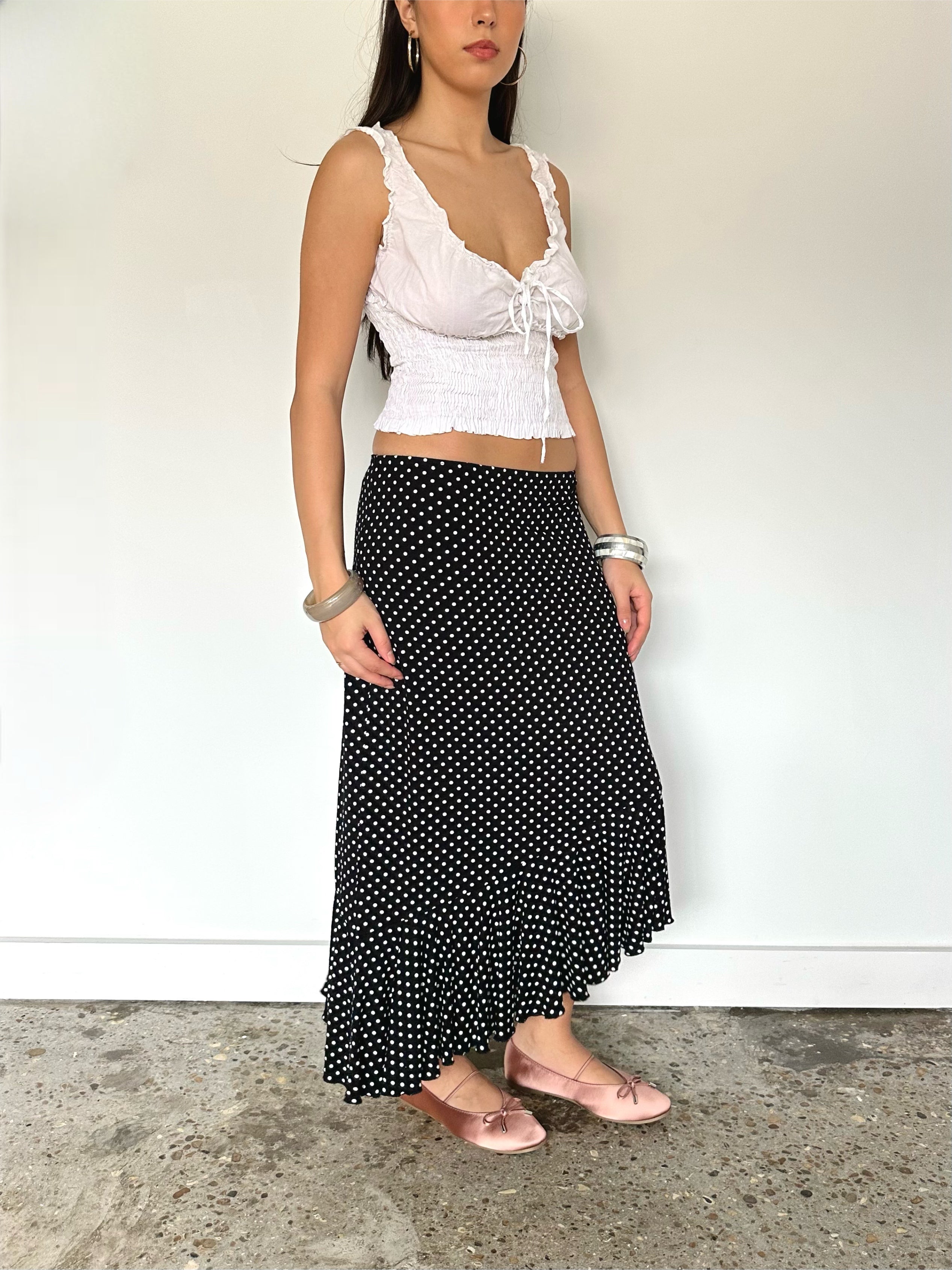 polka dot skirt — size xs/s