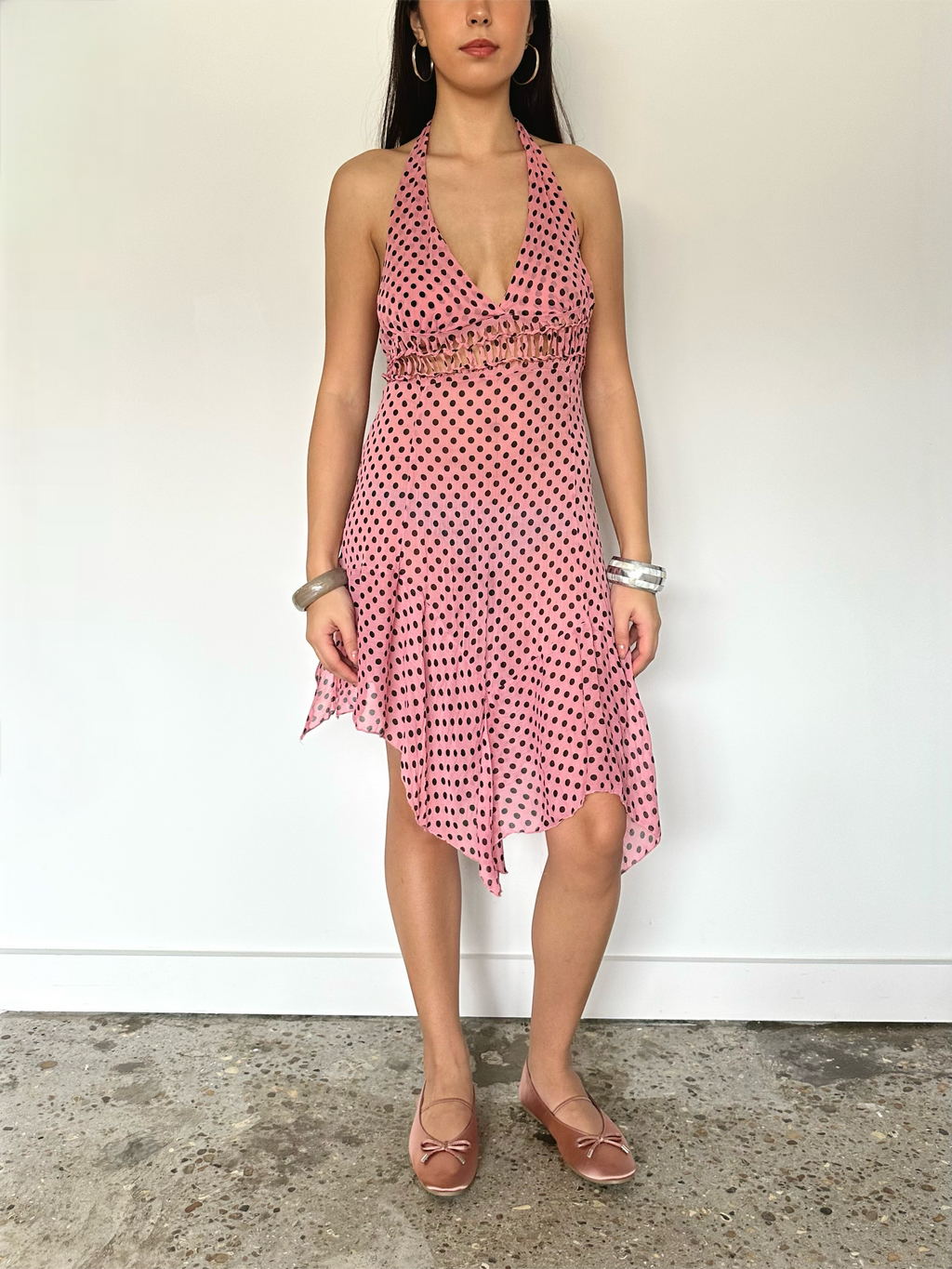 polka dot dress — size s