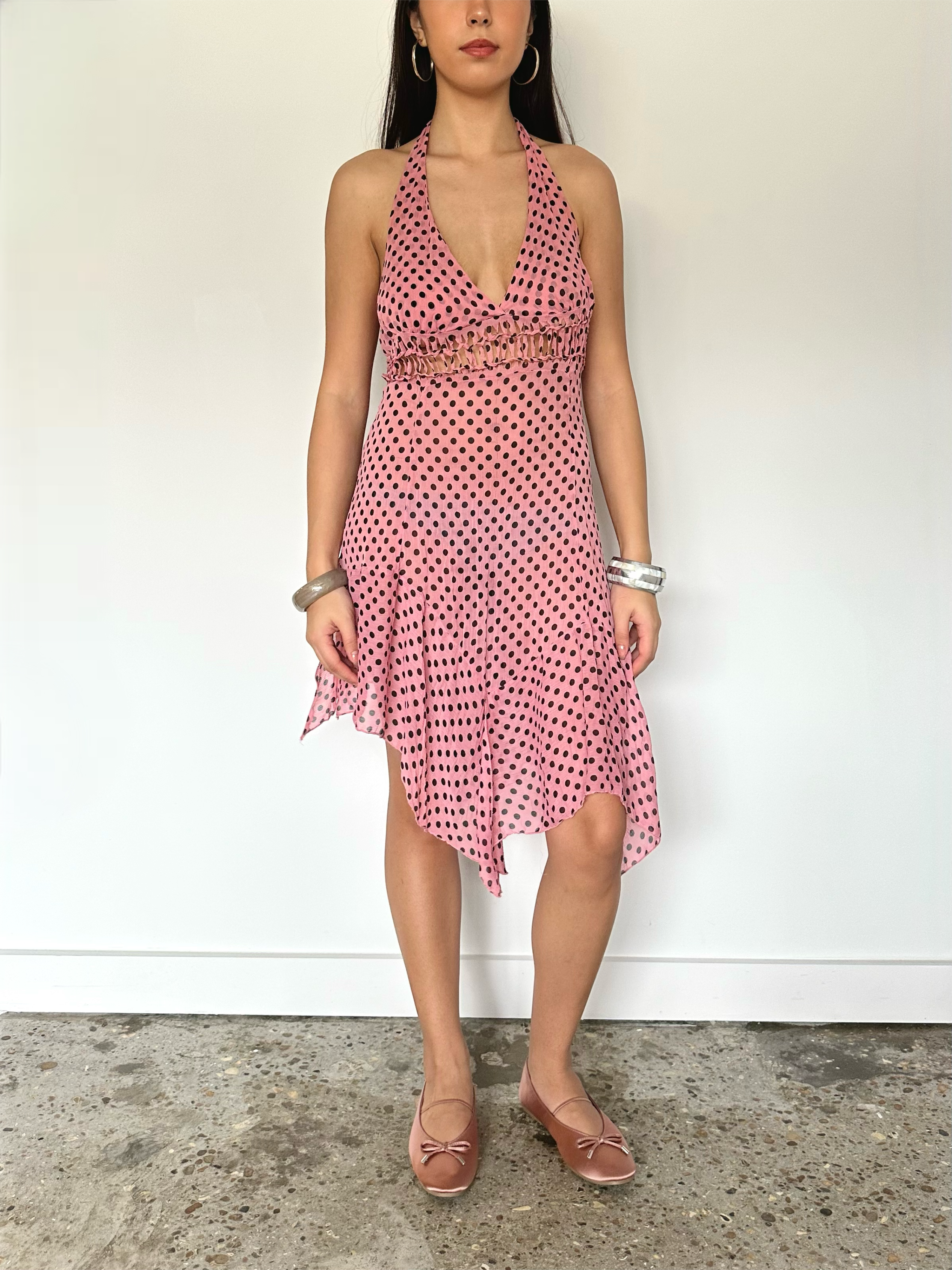 polka dot dress — size s