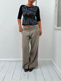 3/4 sleeve top — size S