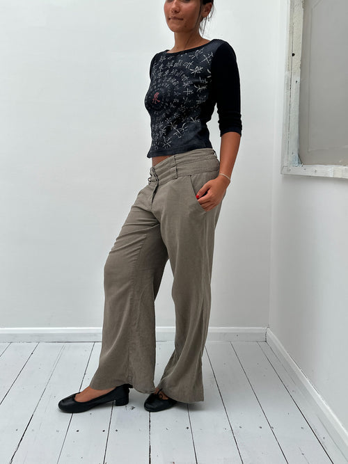 3/4 sleeve top — size S