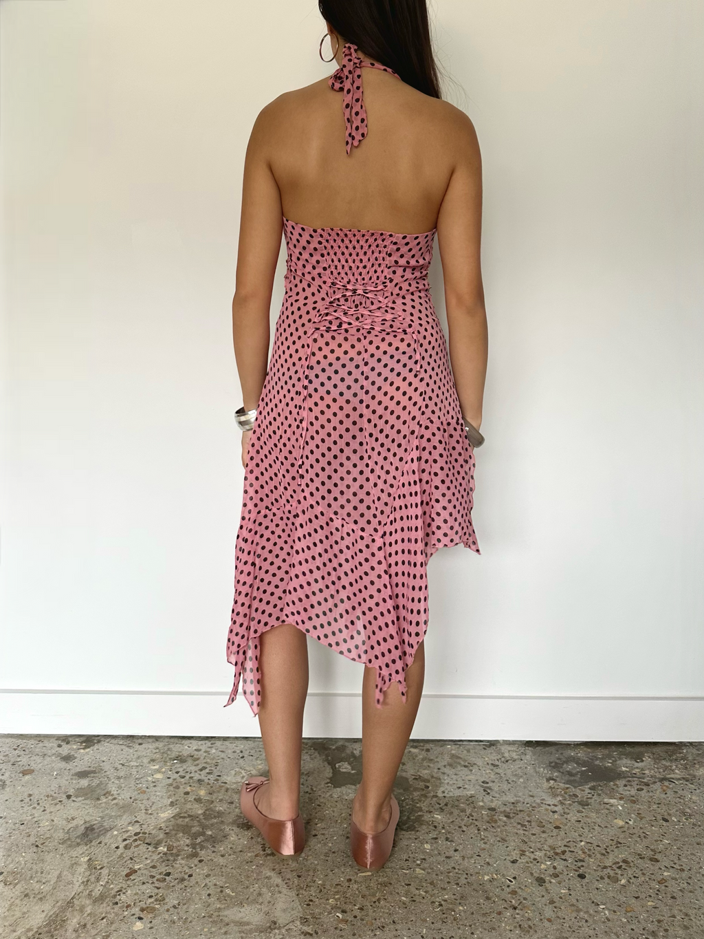 polka dot dress — size s