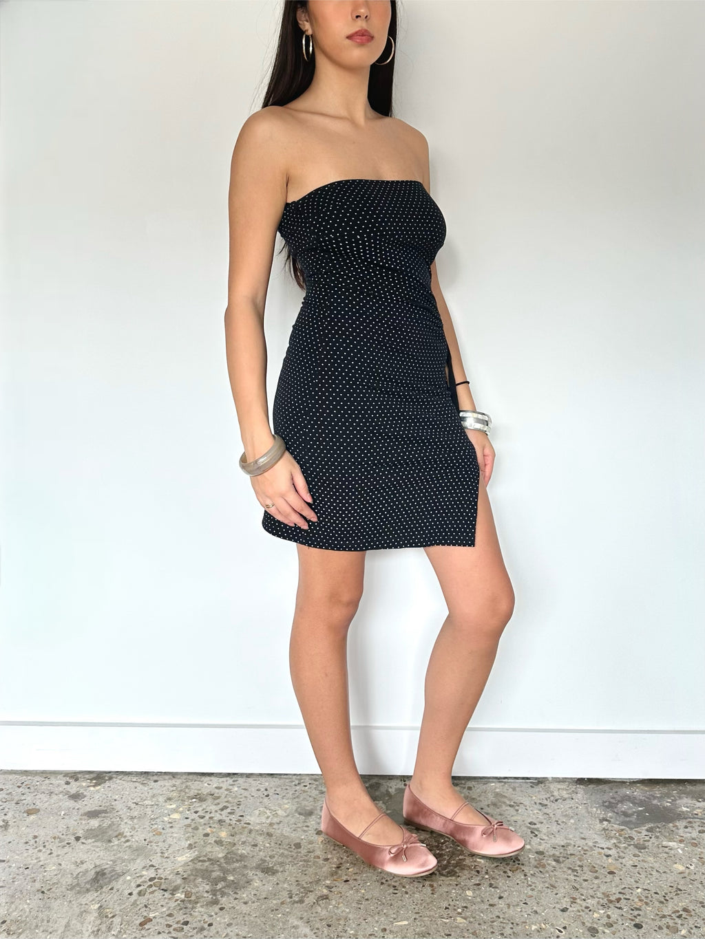 polka dot dress — size xs/s