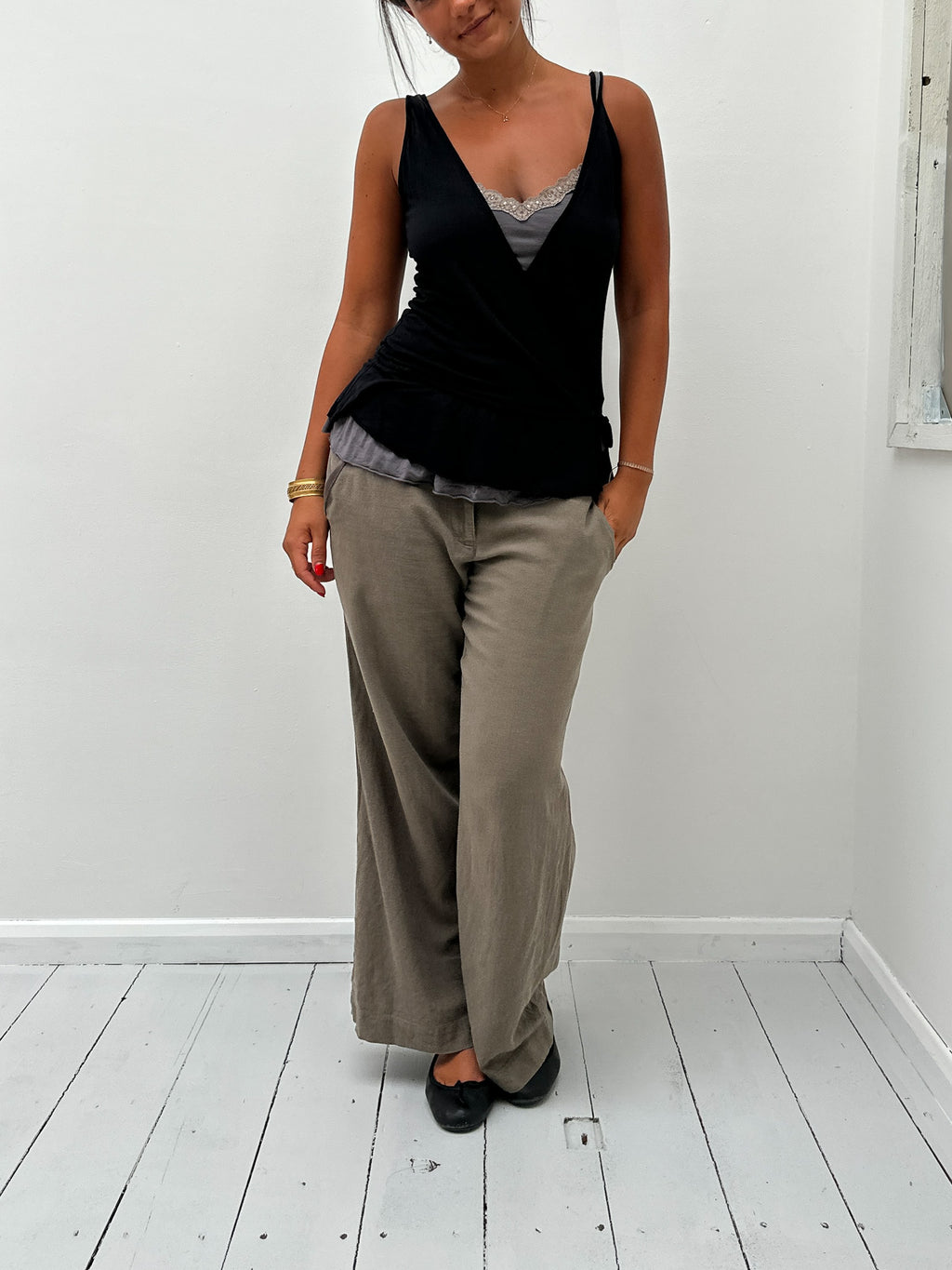 archive layered top — size S/M
